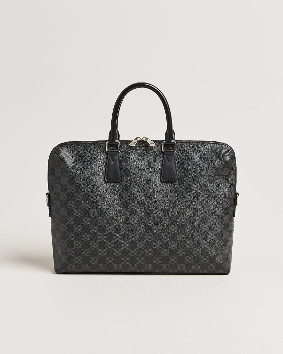 Hombres | Pre-Owned & Vintage Bags | Louis Vuitton Pre-Owned | Porte Documents Jour Damier Graphite