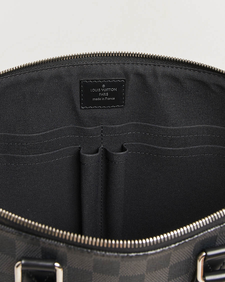 Hombres | Pre-Owned & Vintage Bags | Louis Vuitton Pre-Owned | Porte Documents Jour Damier Graphite