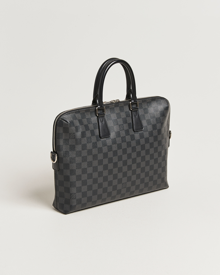 Hombres | Pre-Owned & Vintage Bags | Louis Vuitton Pre-Owned | Porte Documents Jour Damier Graphite