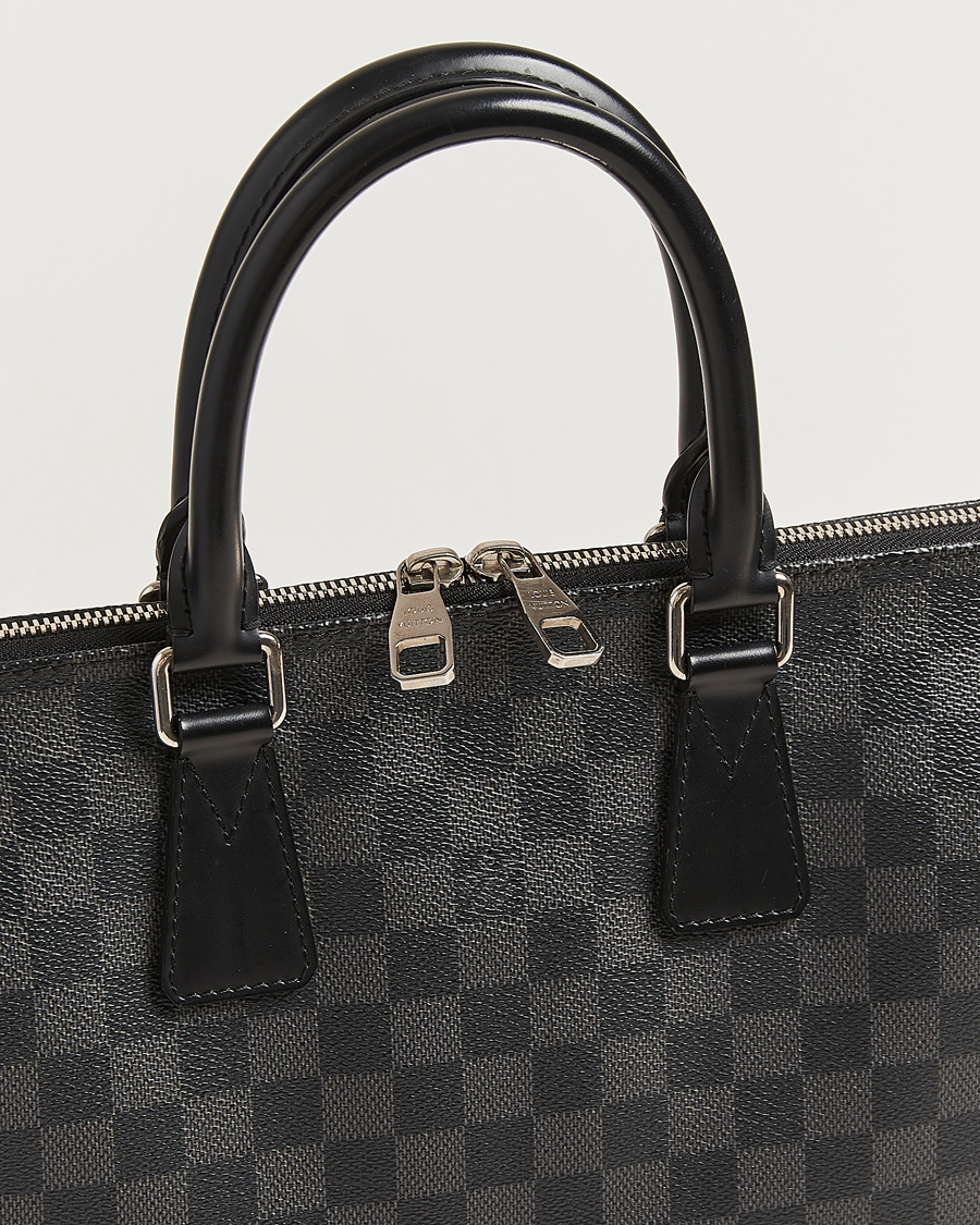 Hombres | Pre-Owned & Vintage Bags | Louis Vuitton Pre-Owned | Porte Documents Jour Damier Graphite