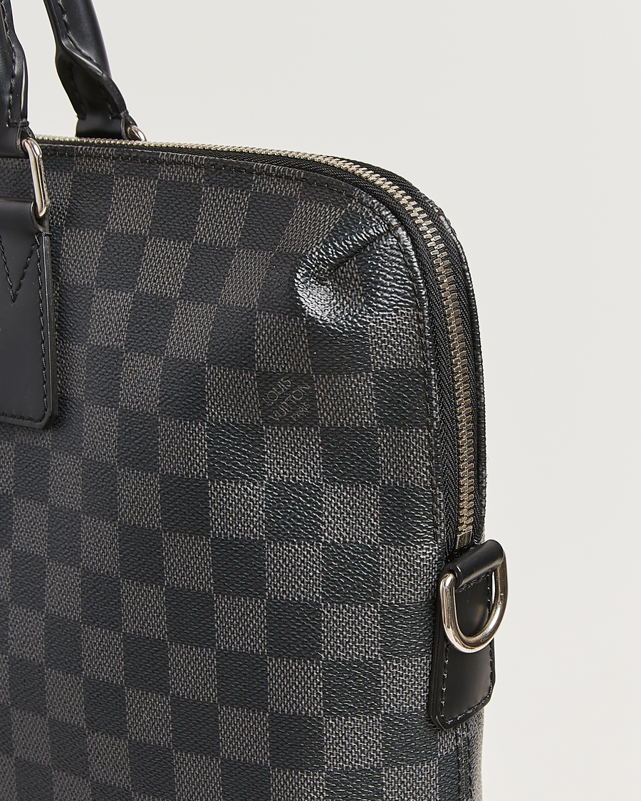 Hombres | Pre-Owned & Vintage Bags | Louis Vuitton Pre-Owned | Porte Documents Jour Damier Graphite