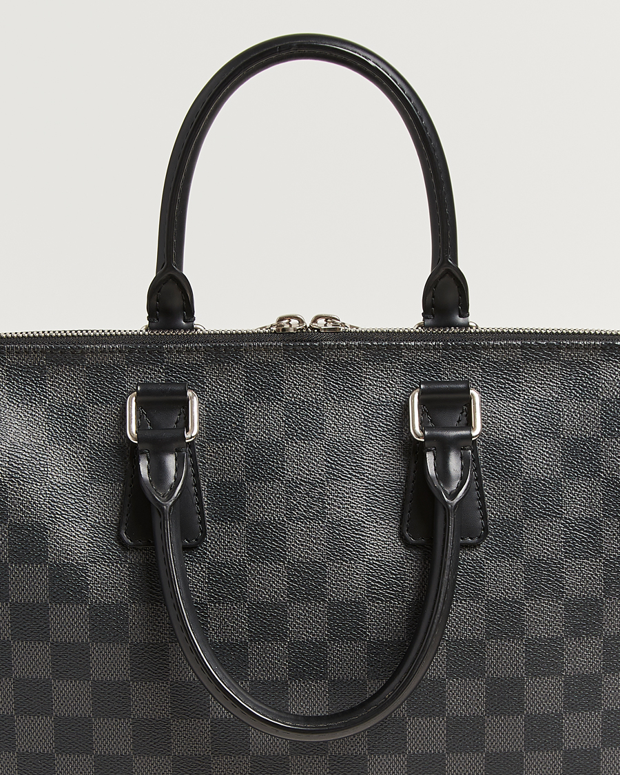 Hombres | Pre-Owned & Vintage Bags | Louis Vuitton Pre-Owned | Porte Documents Jour Damier Graphite