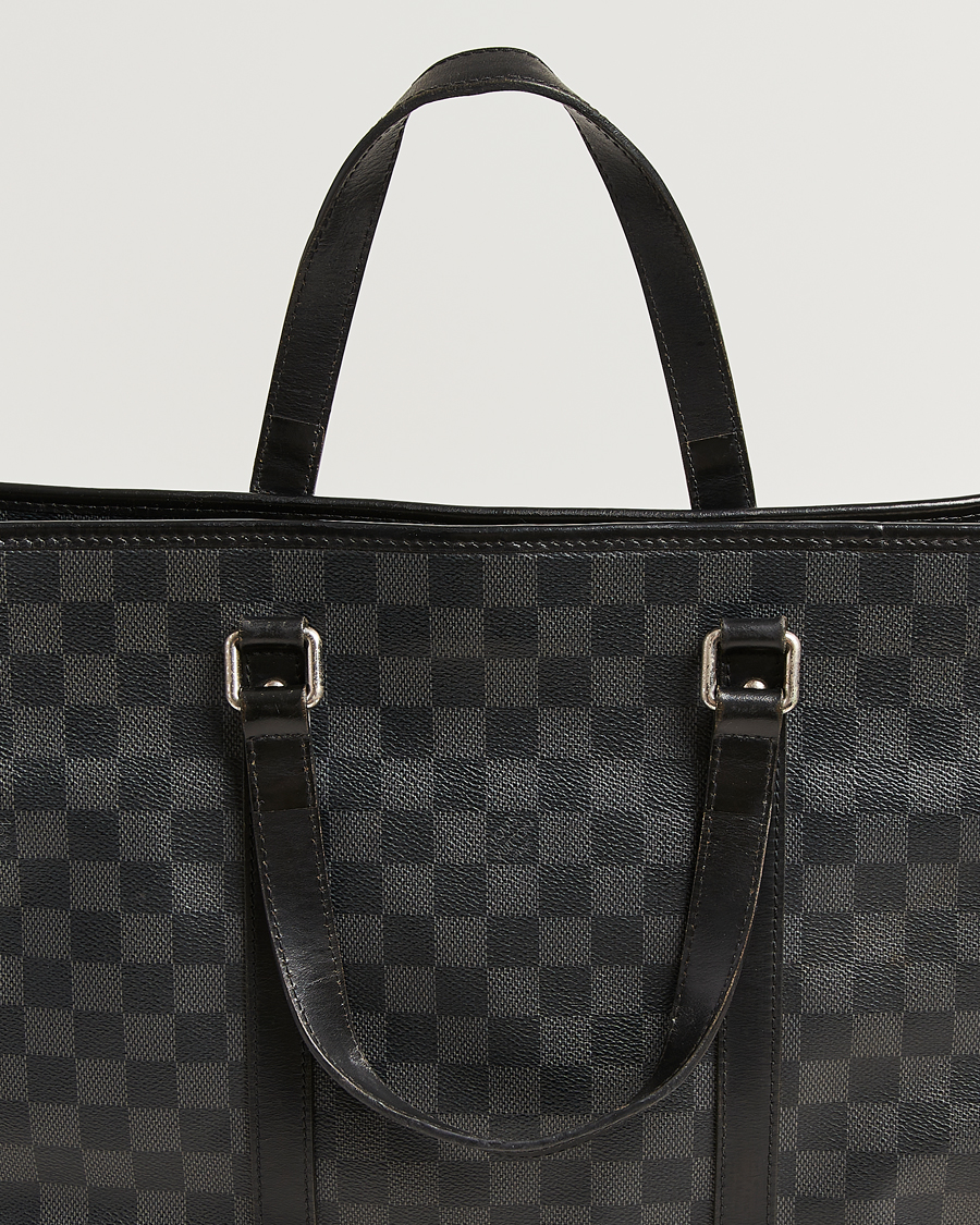 Hombres | Louis Vuitton Pre-Owned Tadao Tote Bag Damier Graphite | Louis Vuitton Pre-Owned | Tadao Tote Bag Damier Graphite