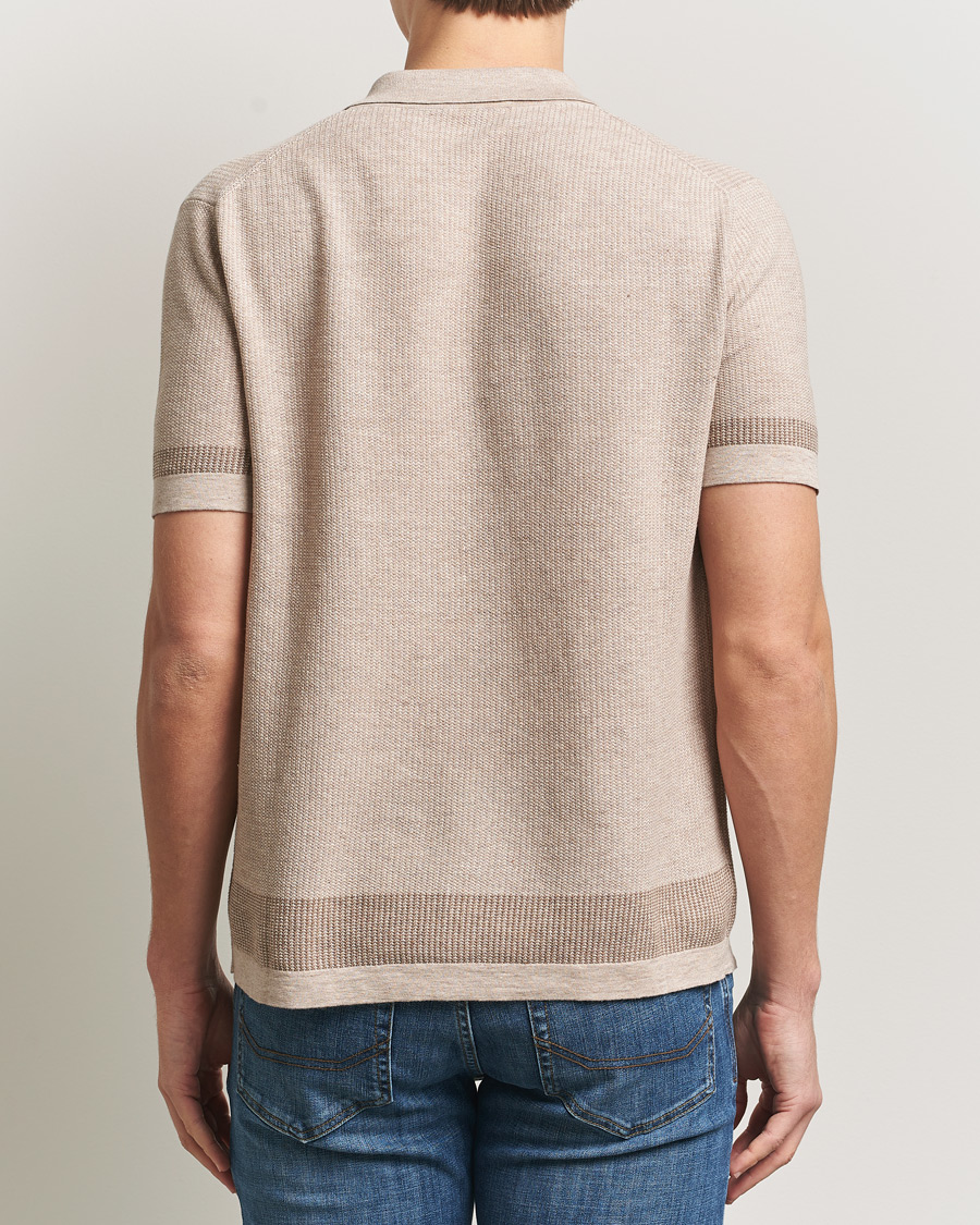 Hombres | Camisas | Brioni | Cotton/Linen Cuban Shirt Beige