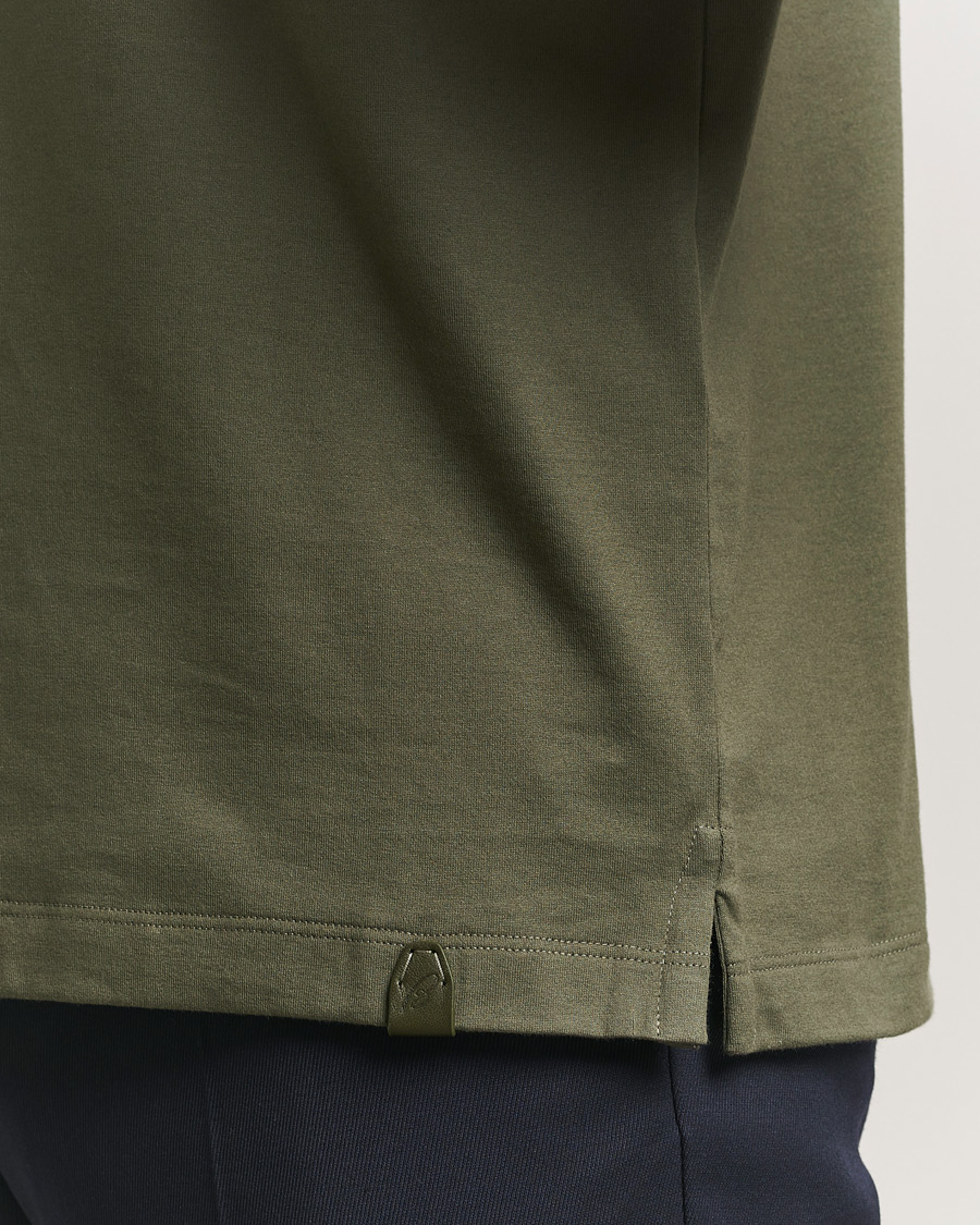 Hombres | Camisetas | Brioni | Short Sleeve Cotton T-Shirt Military