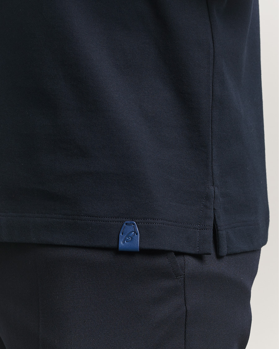 Hombres | Camisetas | Brioni | Short Sleeve Cotton T-Shirt Navy