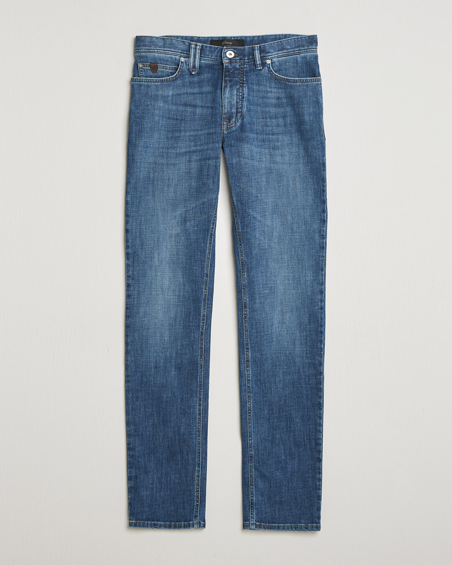 Hombres | Pantalones | Brioni | 5-Pocket Denim Medium Blue Wash