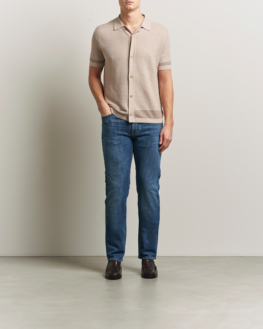 Hombres | Vaqueros | Brioni | 5-Pocket Denim  Medium Blue Wash