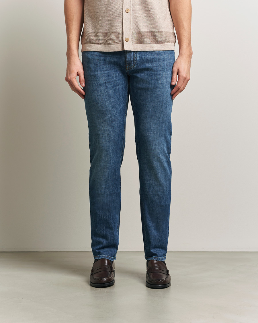 Hombres | Pantalones | Brioni | 5-Pocket Denim Medium Blue Wash