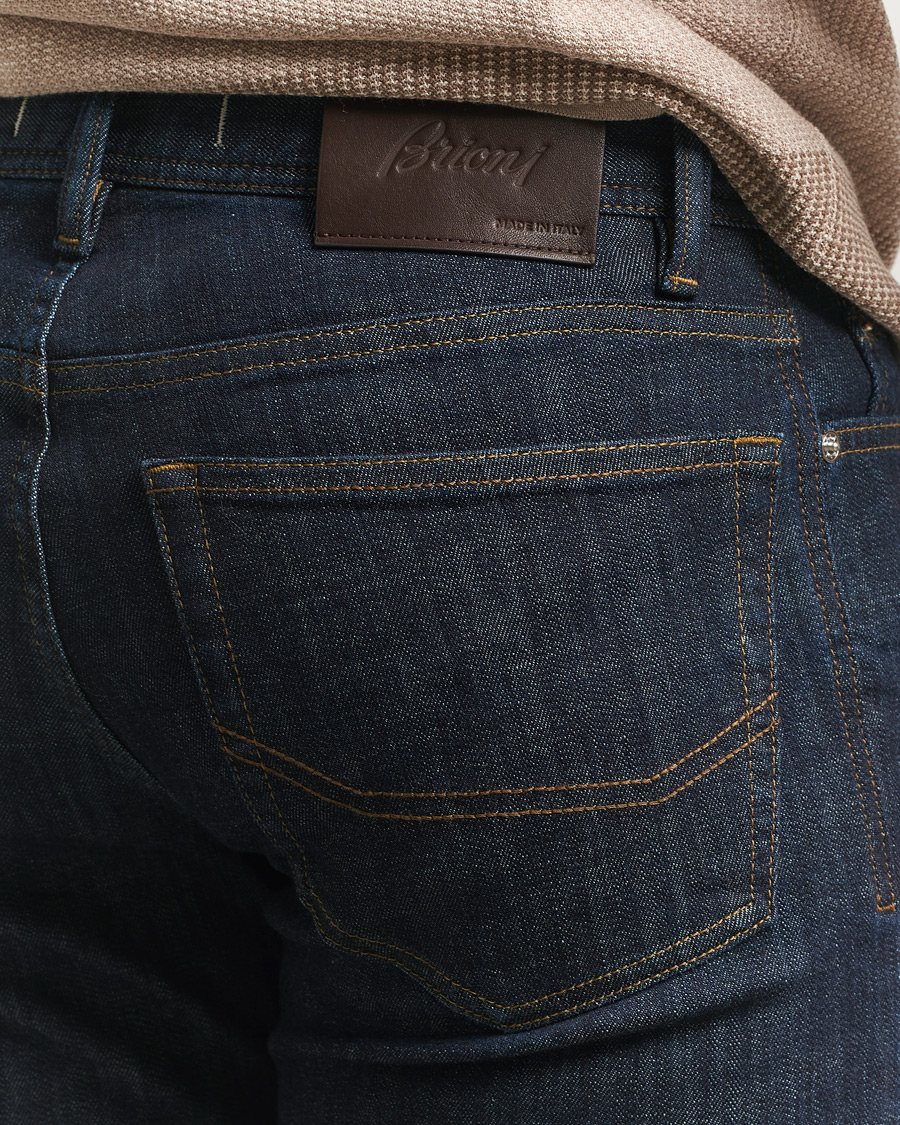 Hombres | Pantalones | Brioni | 5-Pocket Denim Dark Blue Wash