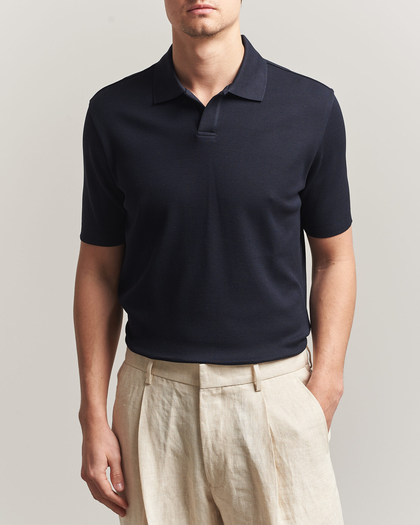 Hombres | Polos | Altea | Jersey Piquet Polo Navy