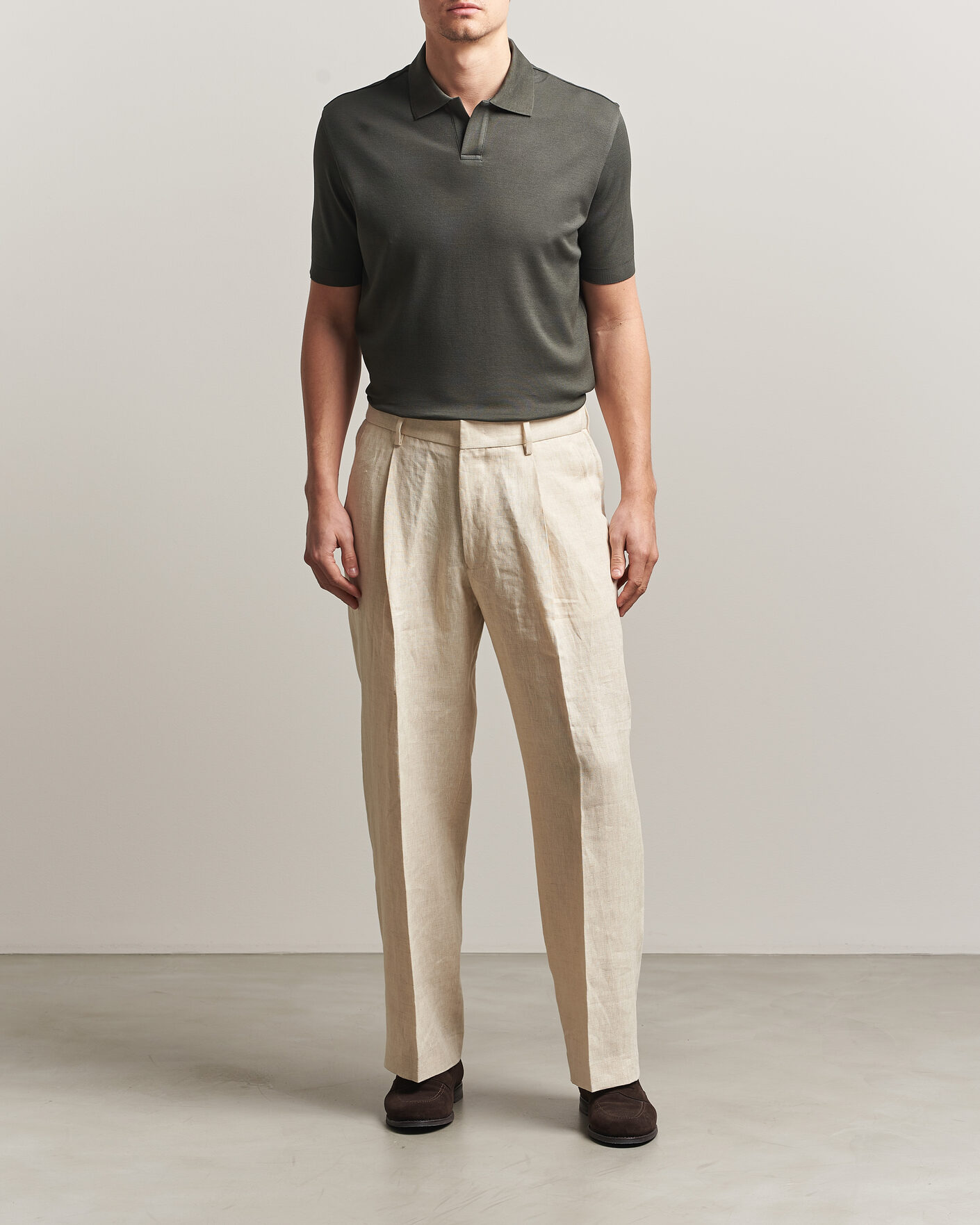 Hombres | Polos | Altea | Jersey Piquet Polo Dark Green