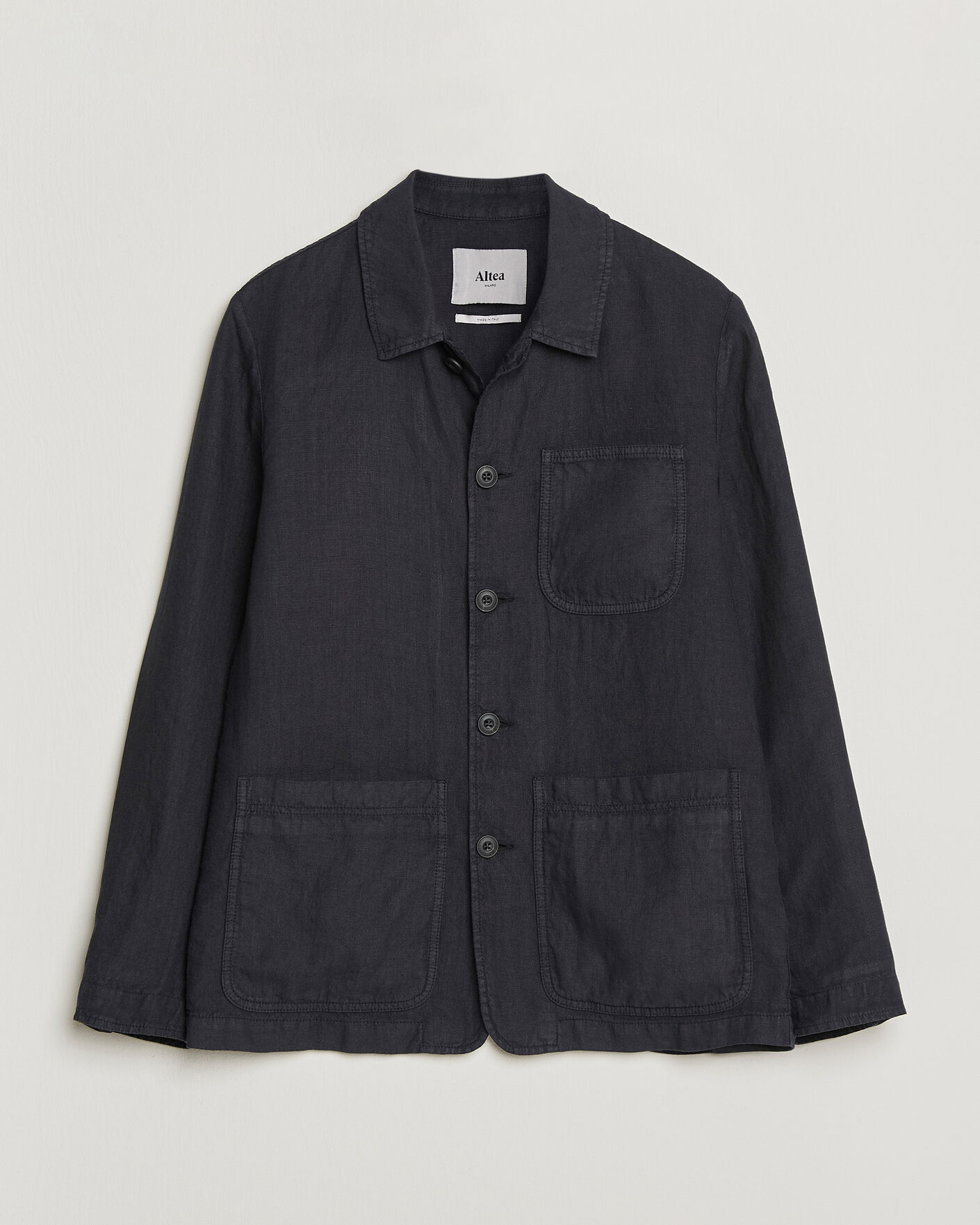 Hombres | Abrigos y chaquetas | Altea | Linen Chore Jacket Navy