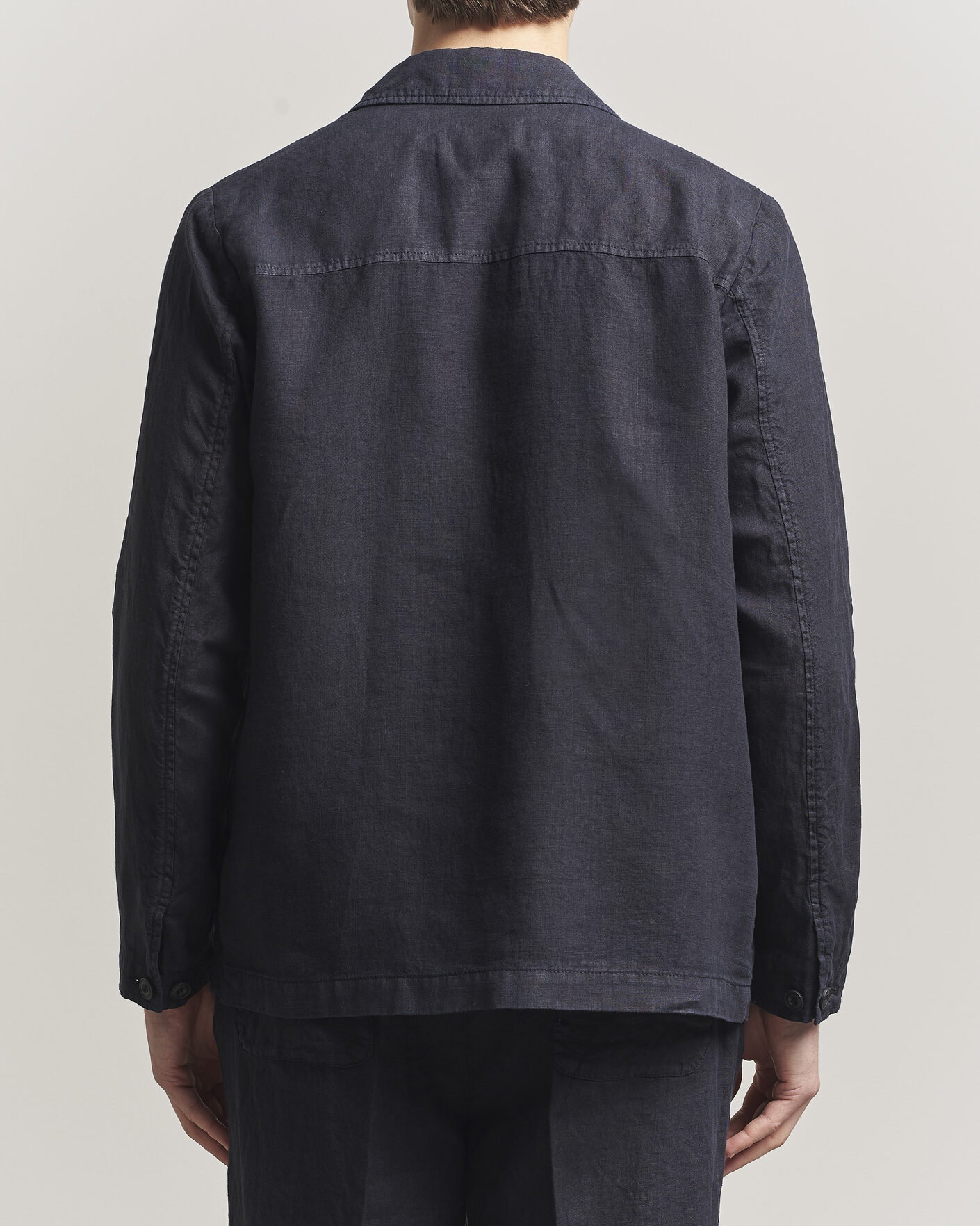 Hombres | Abrigos y chaquetas | Altea | Linen Chore Jacket Navy