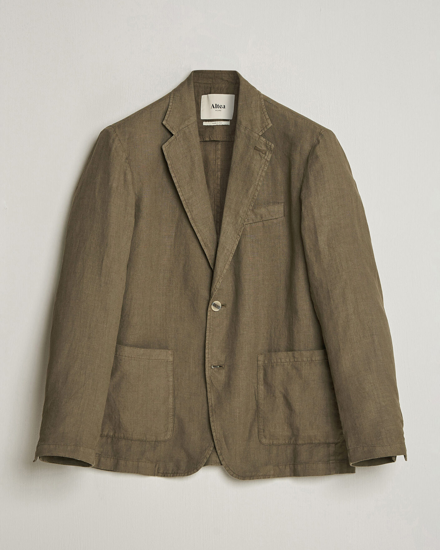 Hombres | Blazers | Altea | Linen Blazer Military