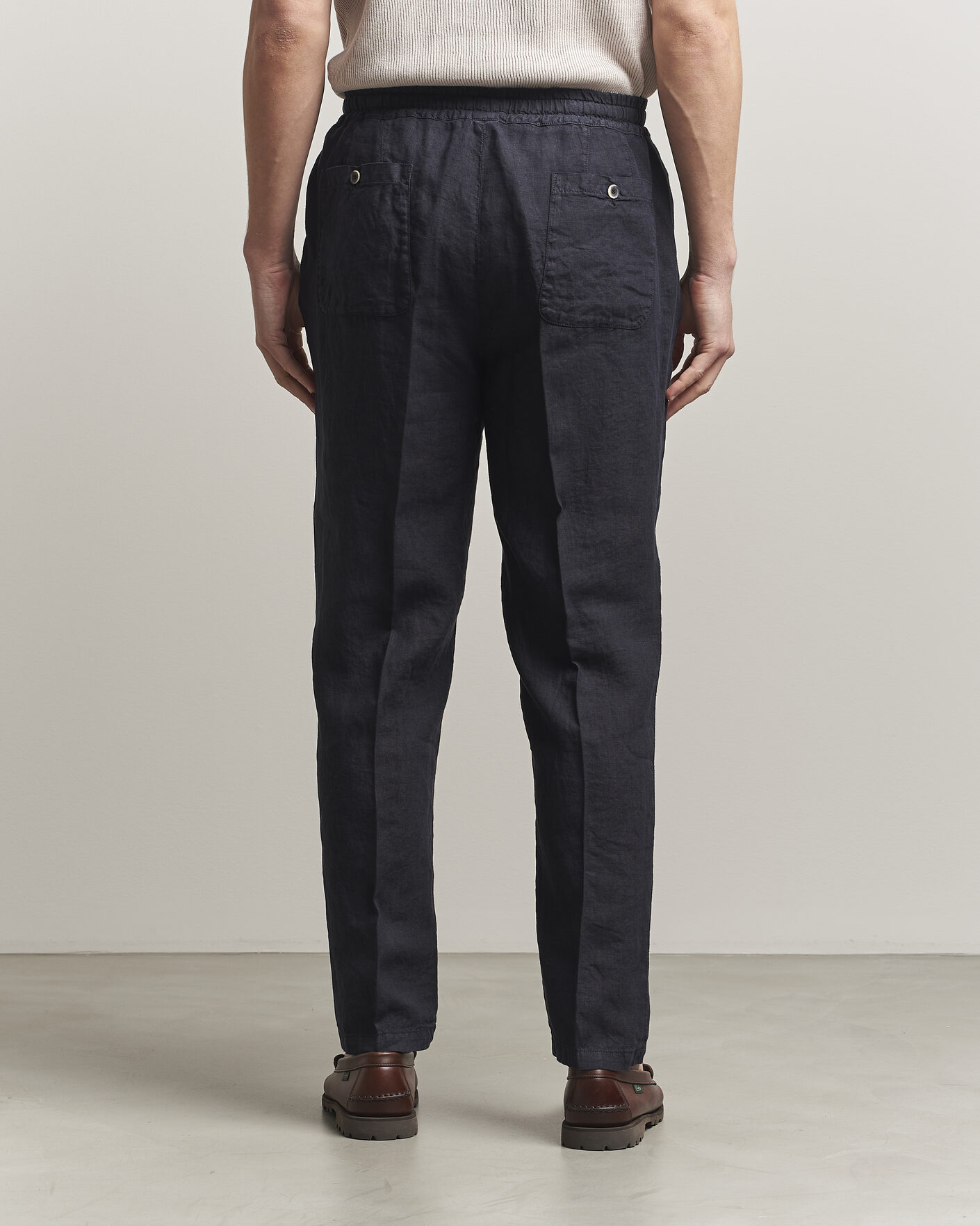Hombres | Pantalones | Altea | Linen Pants Navy