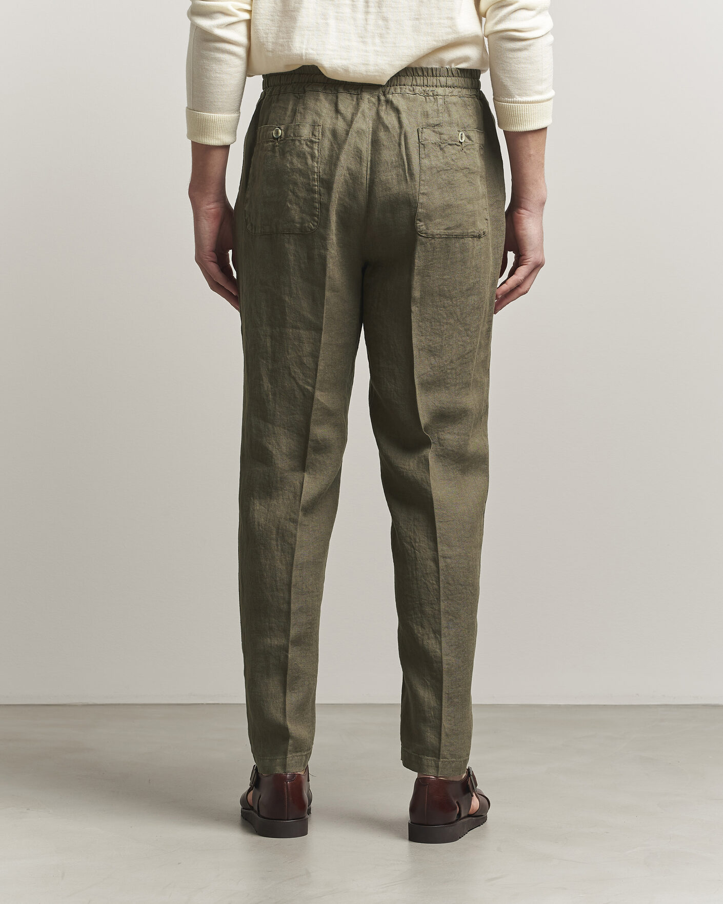 Hombres | Pantalones | Altea | Linen Pants Military