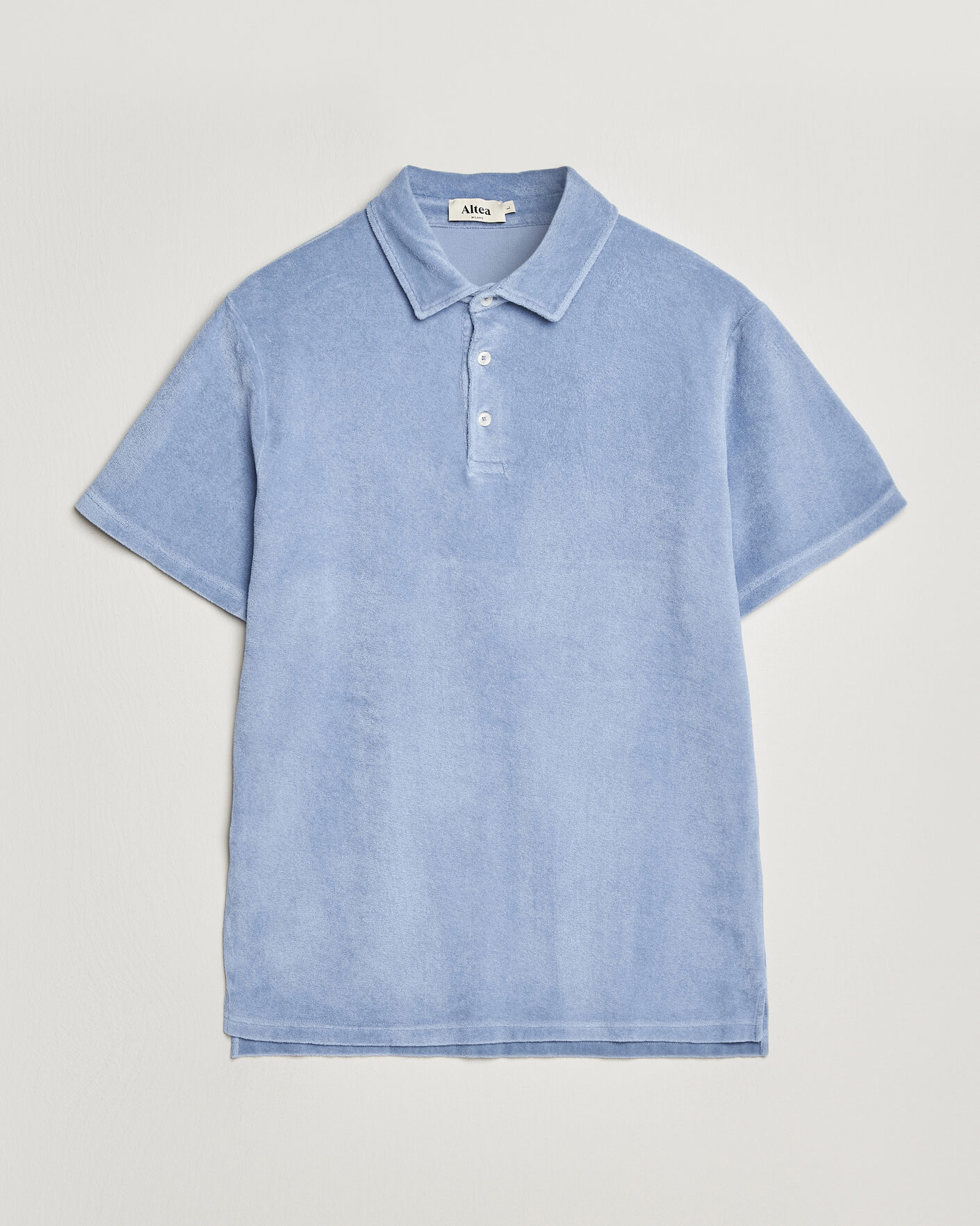 Hombres | Polos | Altea | Terry Cotton Polo Light Blue