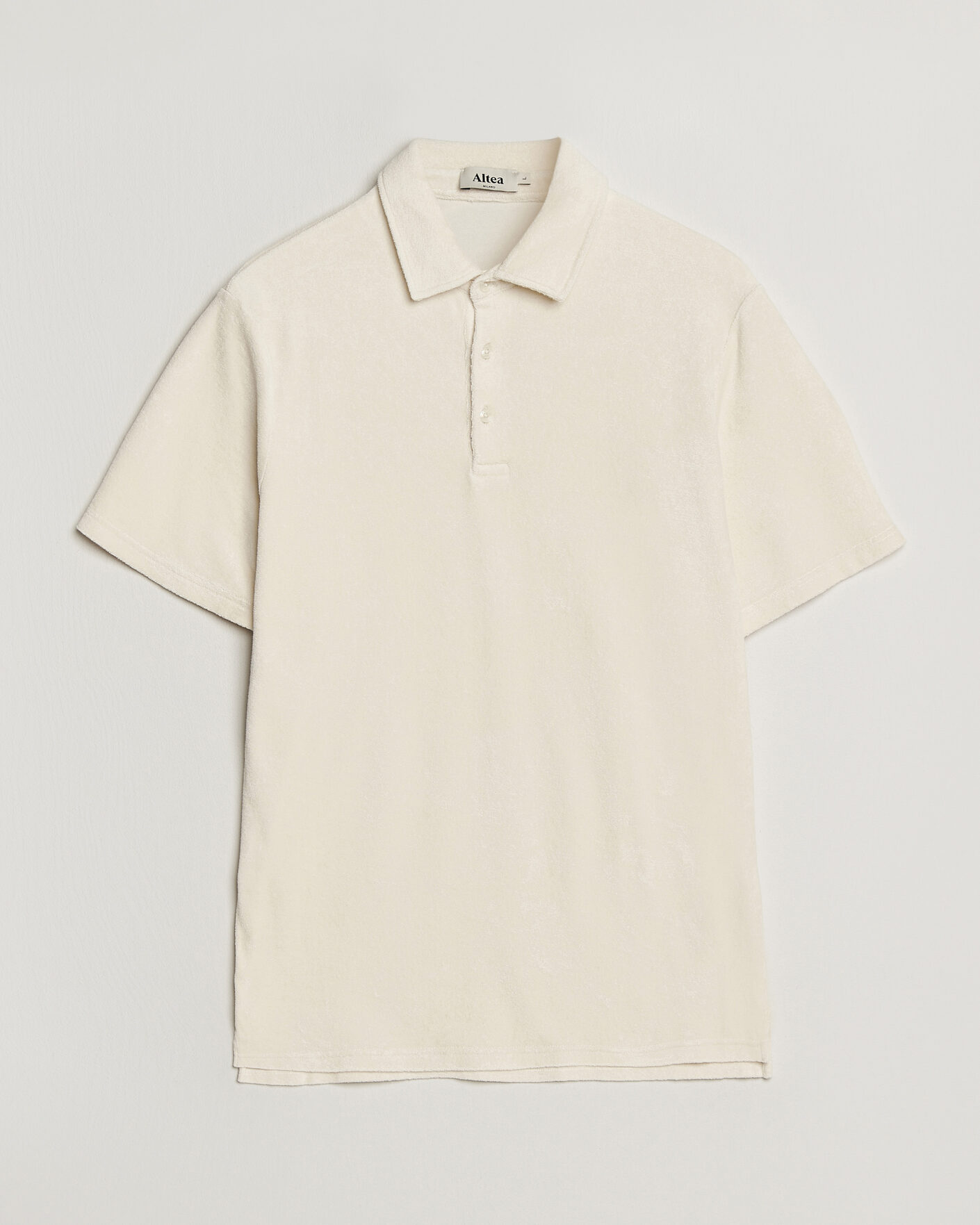 Hombres | Polos | Altea | Terry Cotton Polo Off White