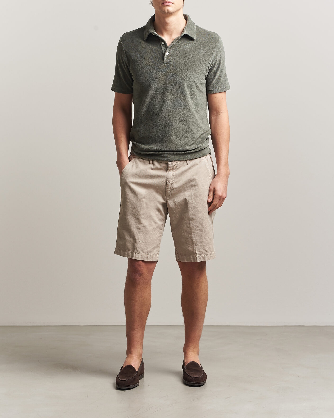 Hombres | Polos | Altea | Terry Cotton Polo Olive
