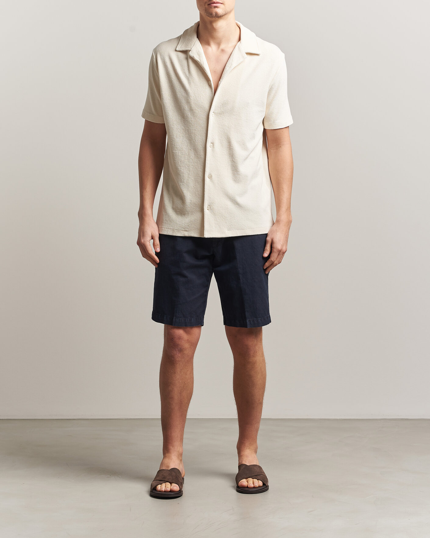 Hombres | Camisas | Altea | Terry Bowling Shirt Off White