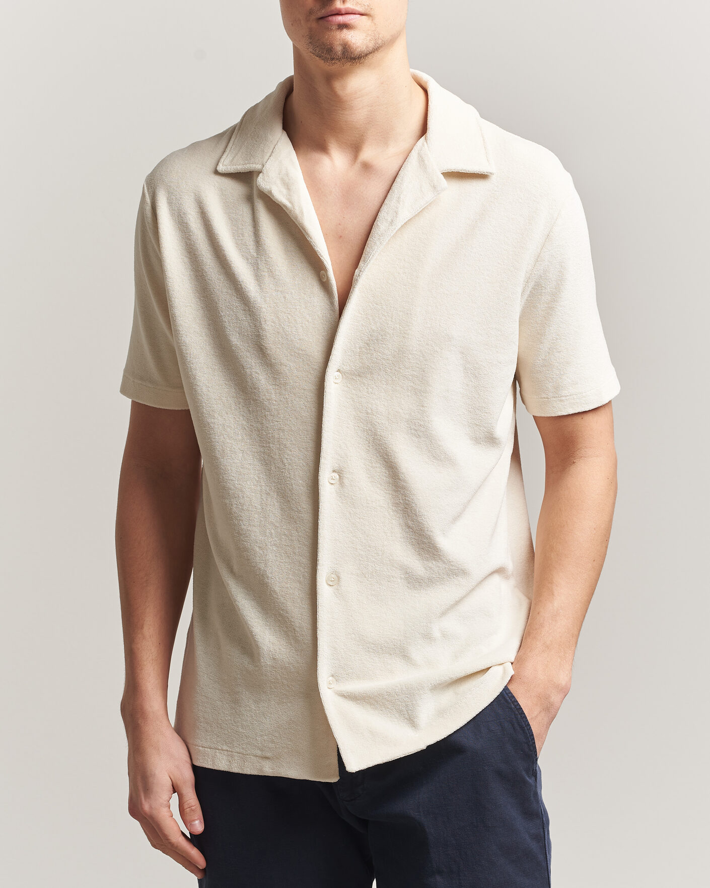 Hombres | Camisas | Altea | Terry Bowling Shirt Off White