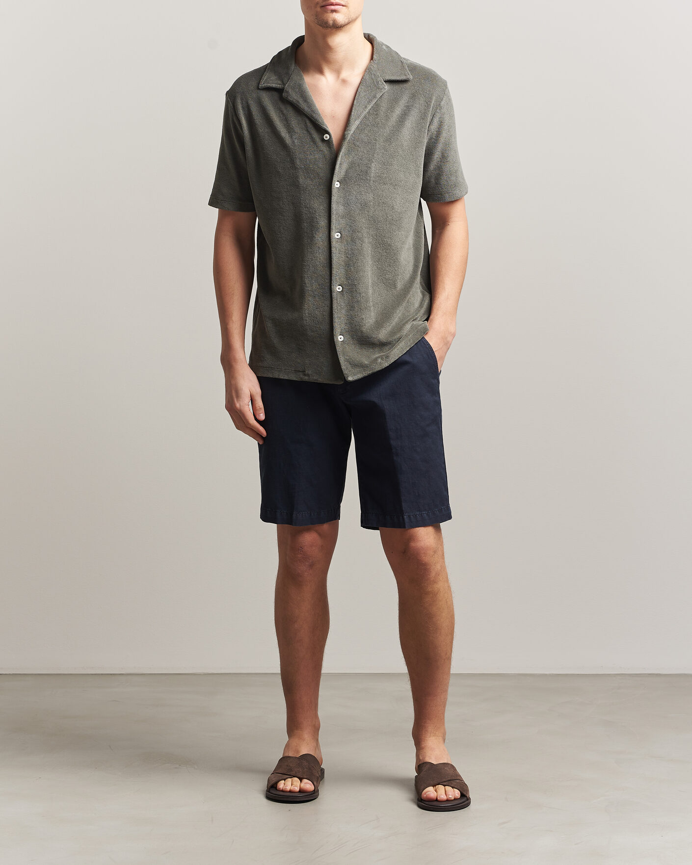 Hombres | Camisas | Altea | Terry Bowling Shirt Olive