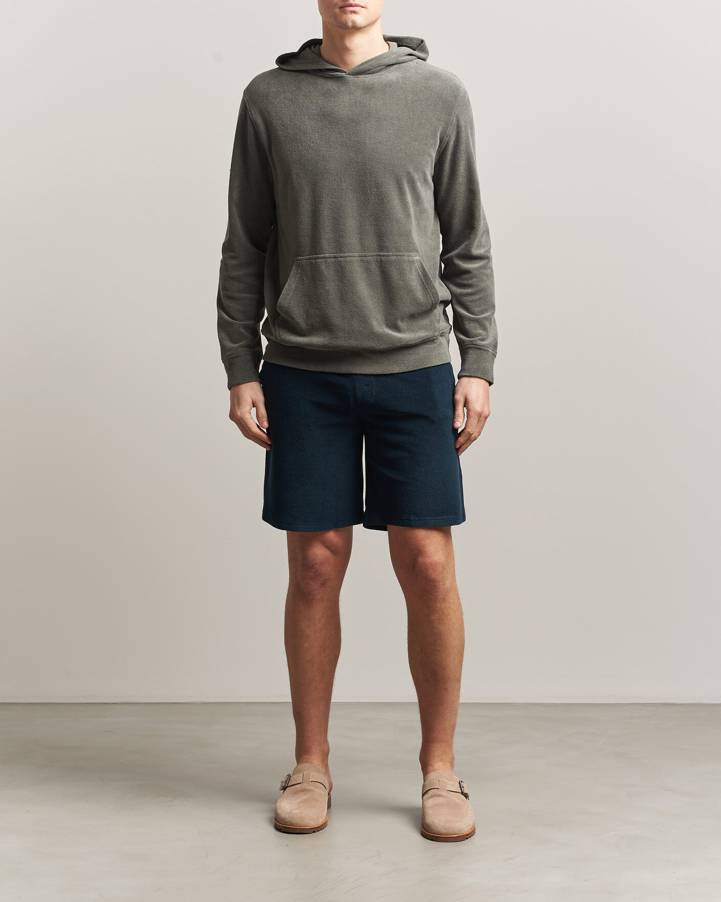 Hombres | Pantalones cortos | Altea | Terry Drawstring Shorts Navy