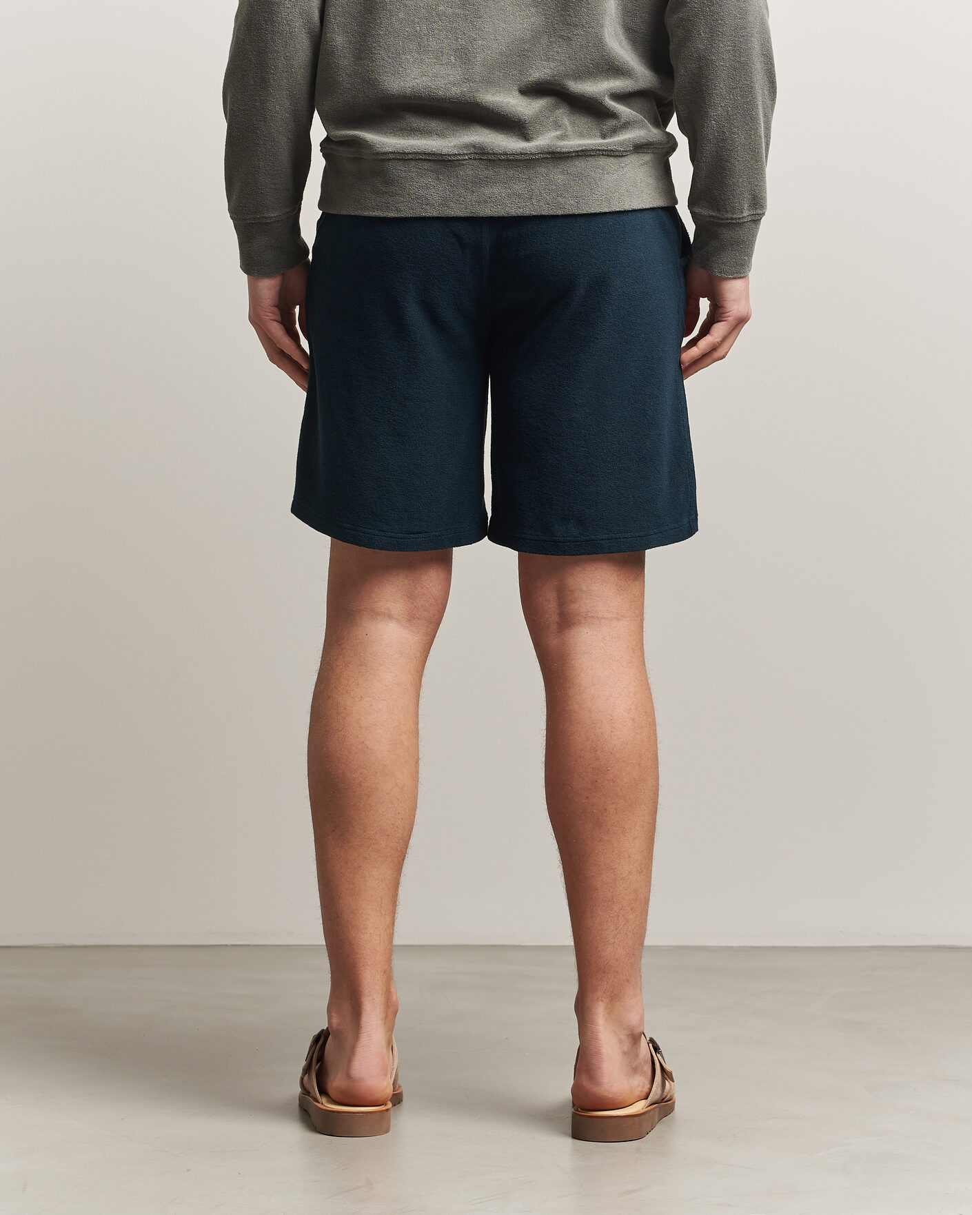 Hombres | Pantalones cortos | Altea | Terry Drawstring Shorts Navy