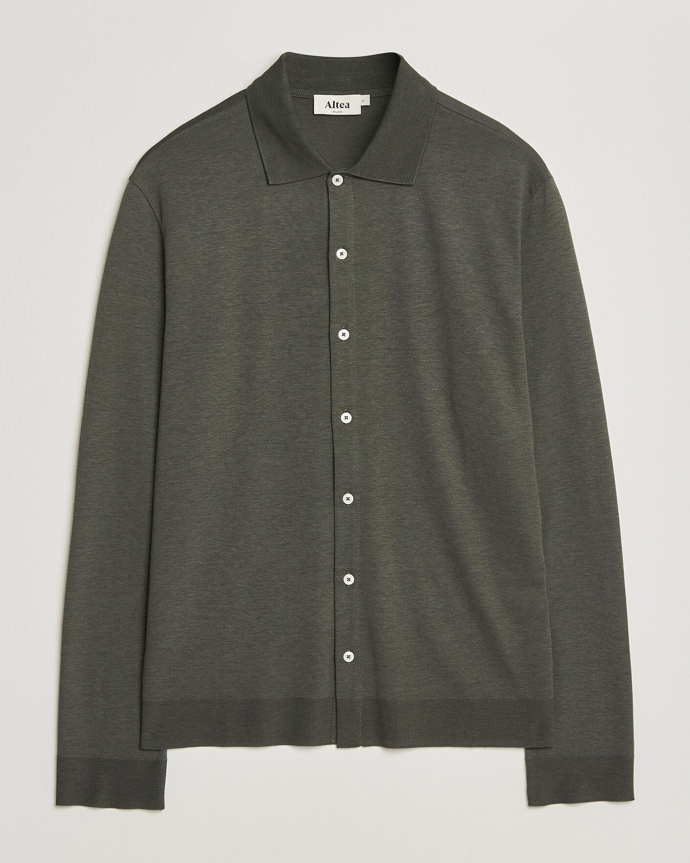 Hombres | Camisas | Altea | Jersey Knit Shirt Olive