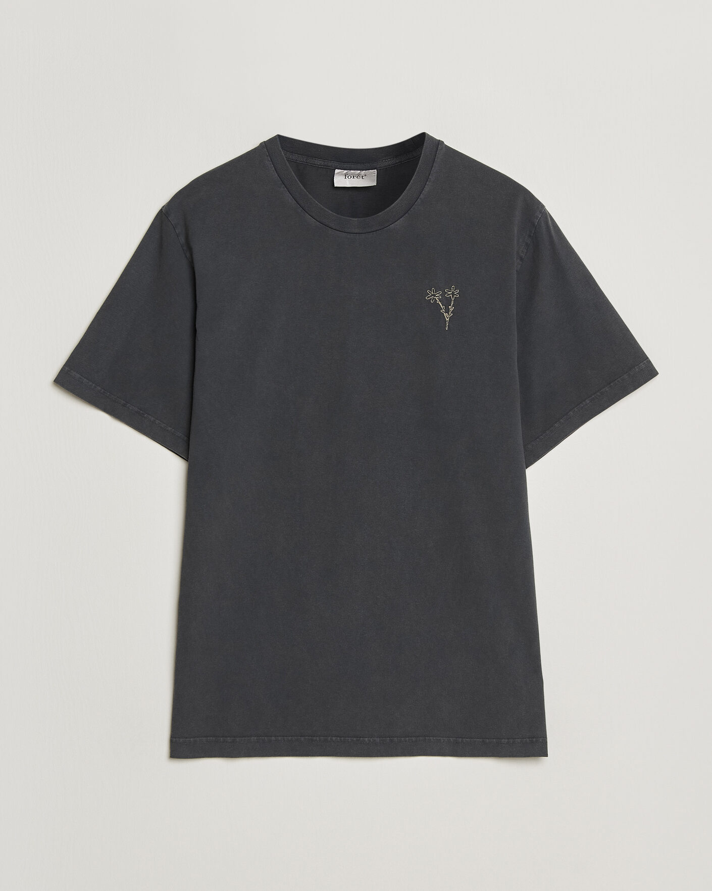 Hombres | Camisetas | Forét | Bouquet T-Shirt Washed Black