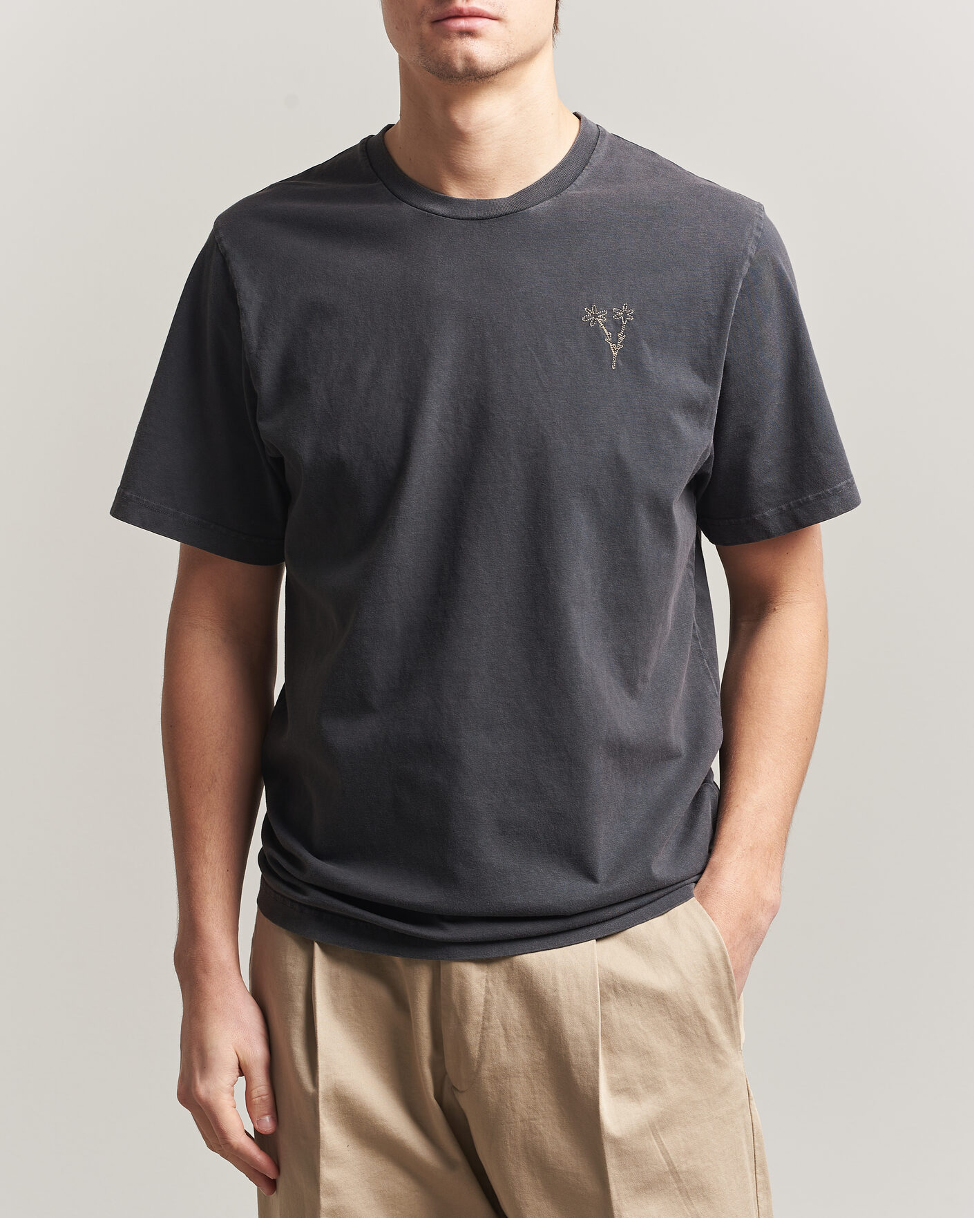 Hombres | Camisetas | Forét | Bouquet T-Shirt Washed Black