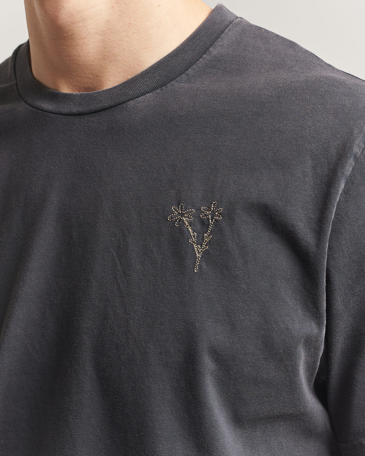 Hombres | Camisetas | Forét | Bouquet T-Shirt Washed Black