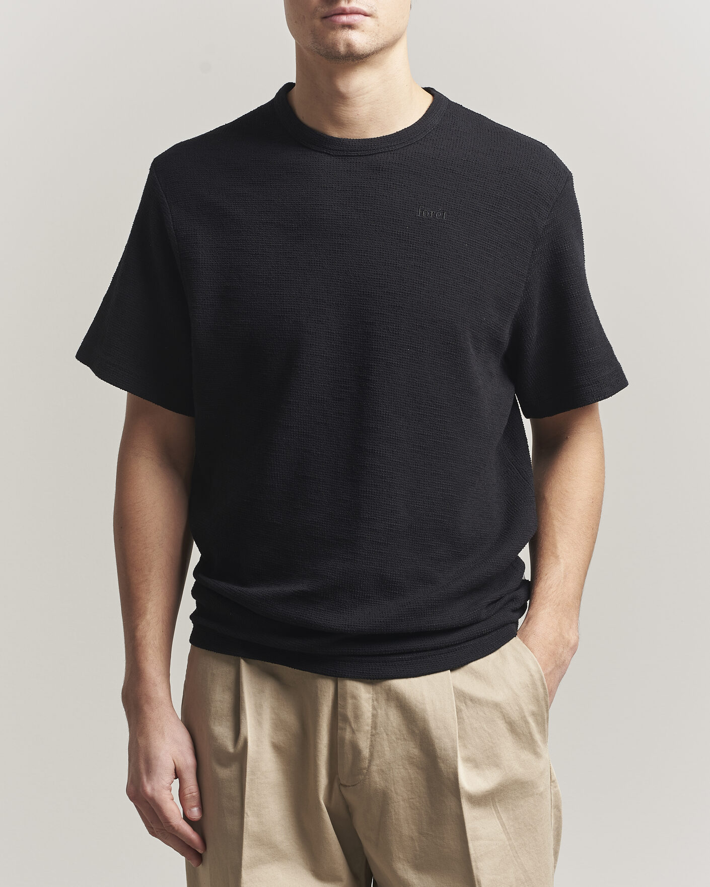 Hombres | Camisetas | Forét | Fir Structured T-Shirt Black