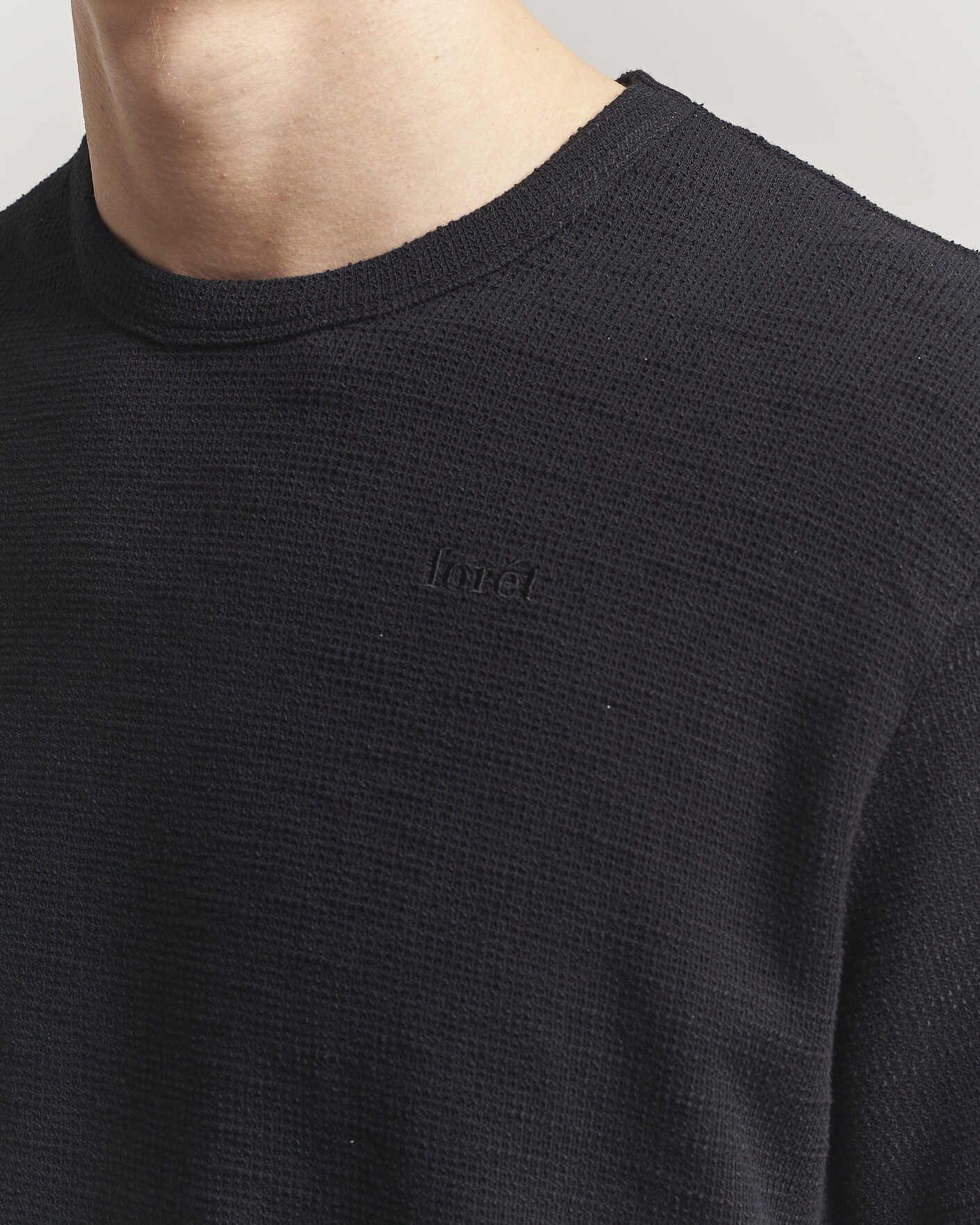 Hombres | Camisetas | Forét | Fir Structured T-Shirt Black