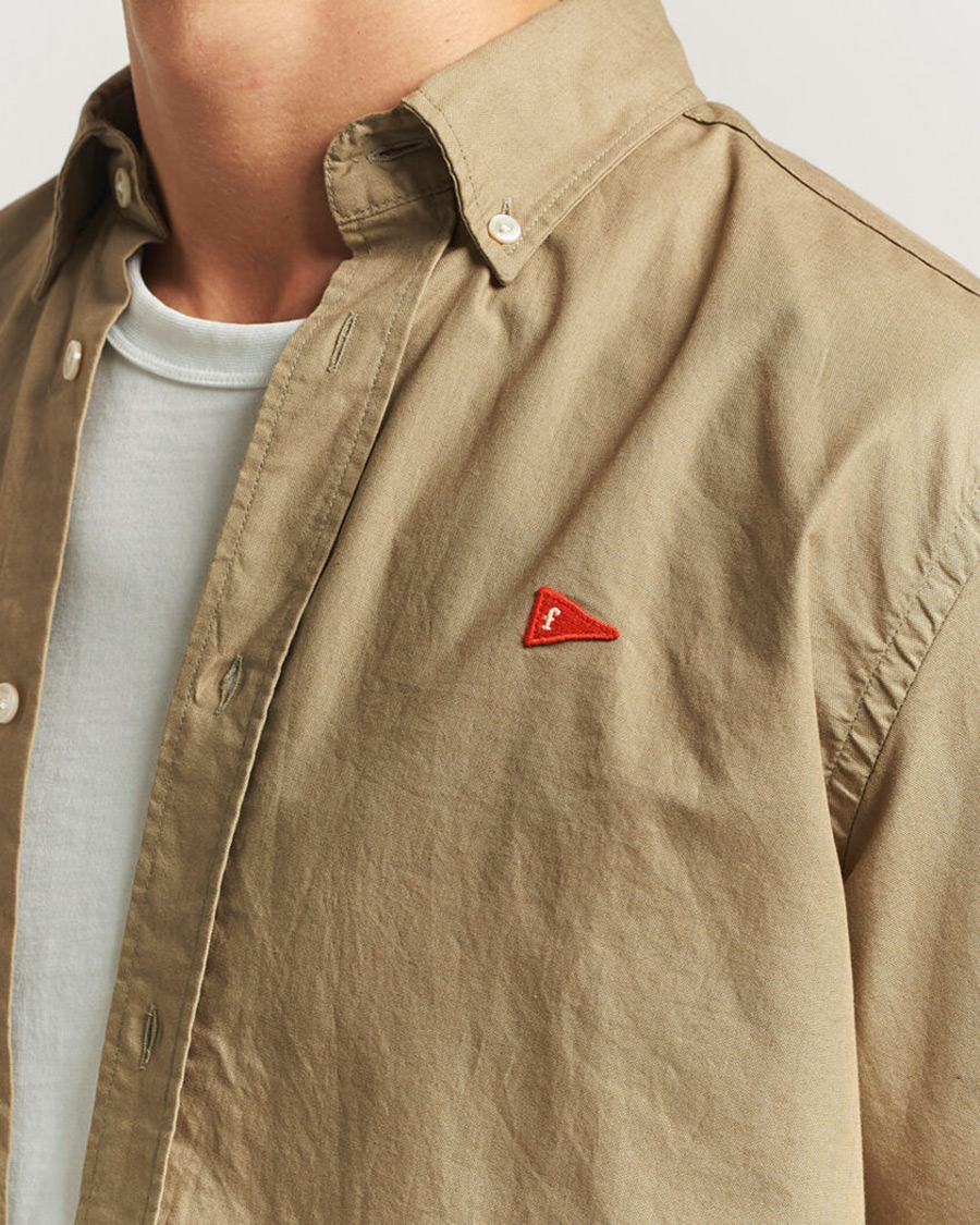 Hombres | Camisas | Forét | Flag Regular Fit Oxford Shirt Khaki
