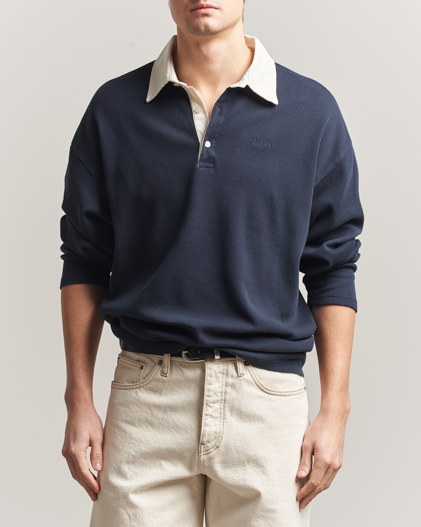 Hombres | Jerséis y prendas de punto | Forét | Match Rugby Structured Sweatshirt Navy