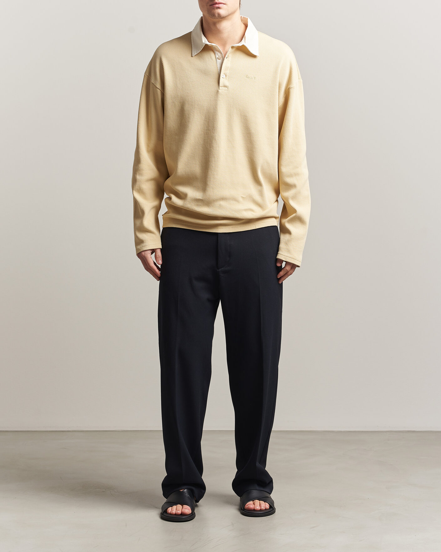 Hombres | Jerséis y prendas de punto | Forét | Match Rugby Structured Sweatshirt Vintage Yellow