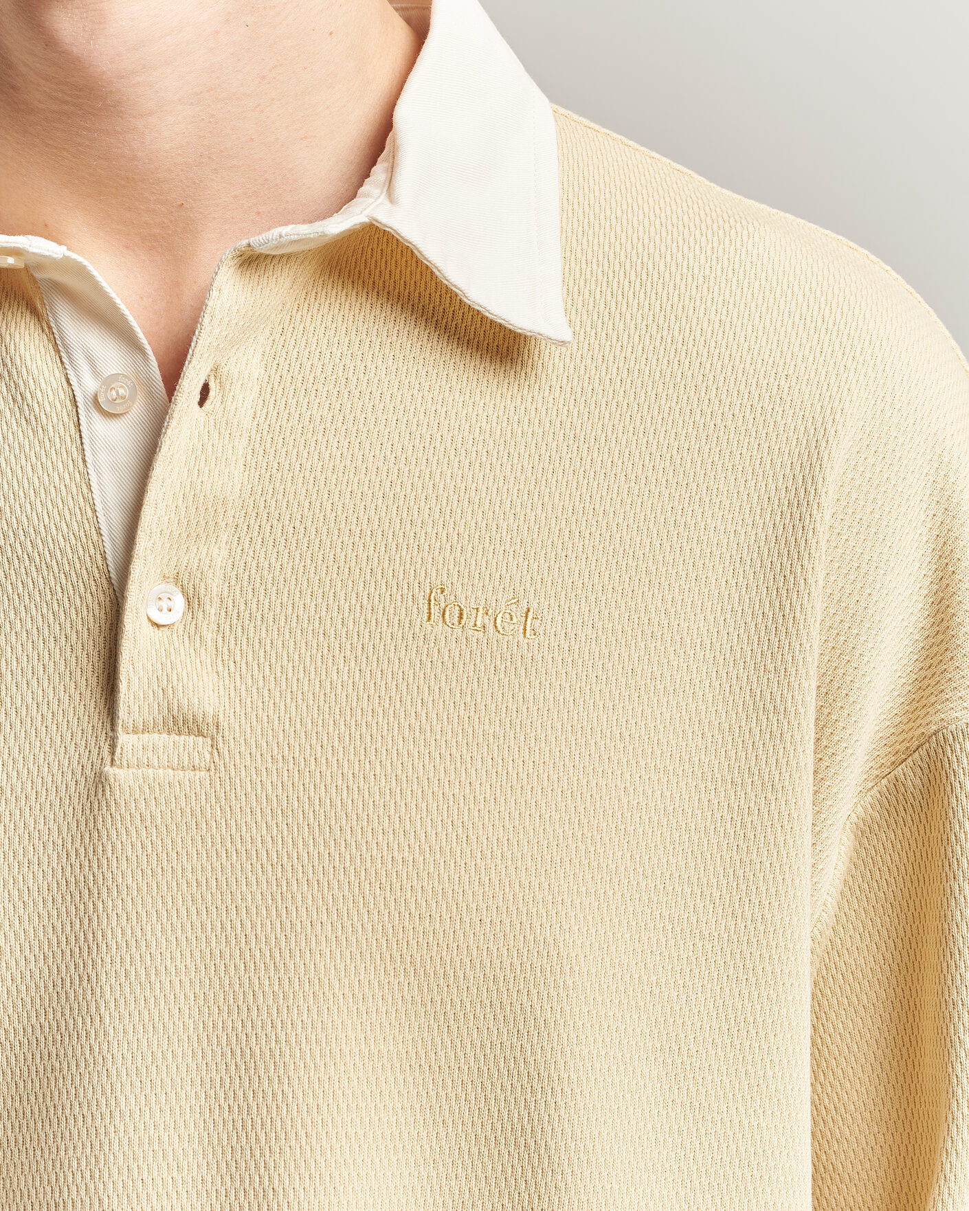 Hombres | Jerséis y prendas de punto | Forét | Match Rugby Structured Sweatshirt Vintage Yellow