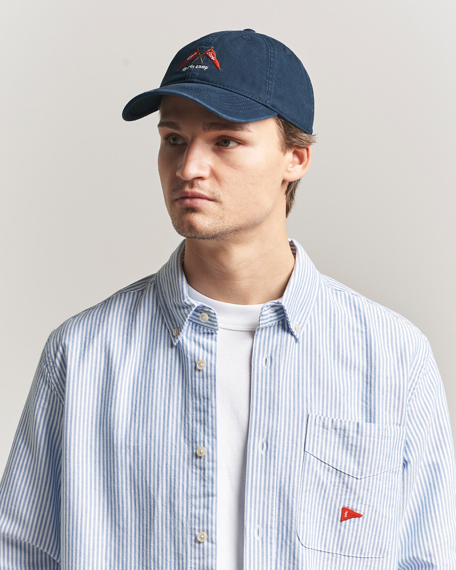 Hombres | Sombreros y gorras | Forét | Pennant Washed Cap Navy