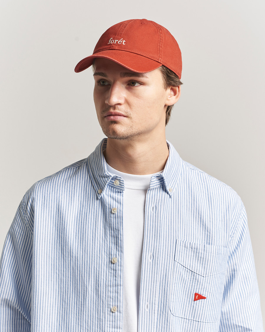 Hombres | Sombreros y gorras | Forét | Hawk Washed Cap Red