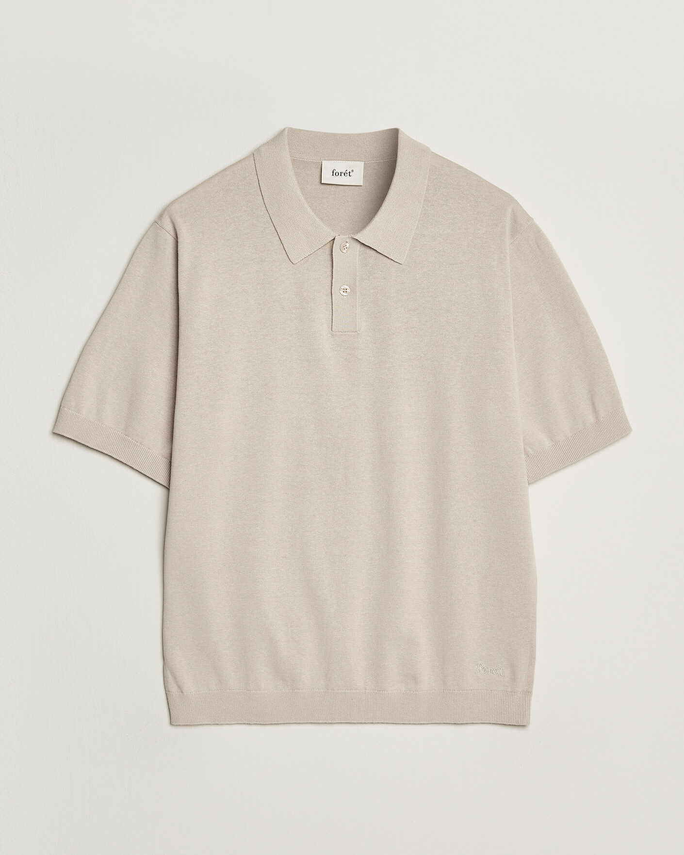 Hombres | Polos | Forét | Sea Cotton/Linen Polo Oatmeal