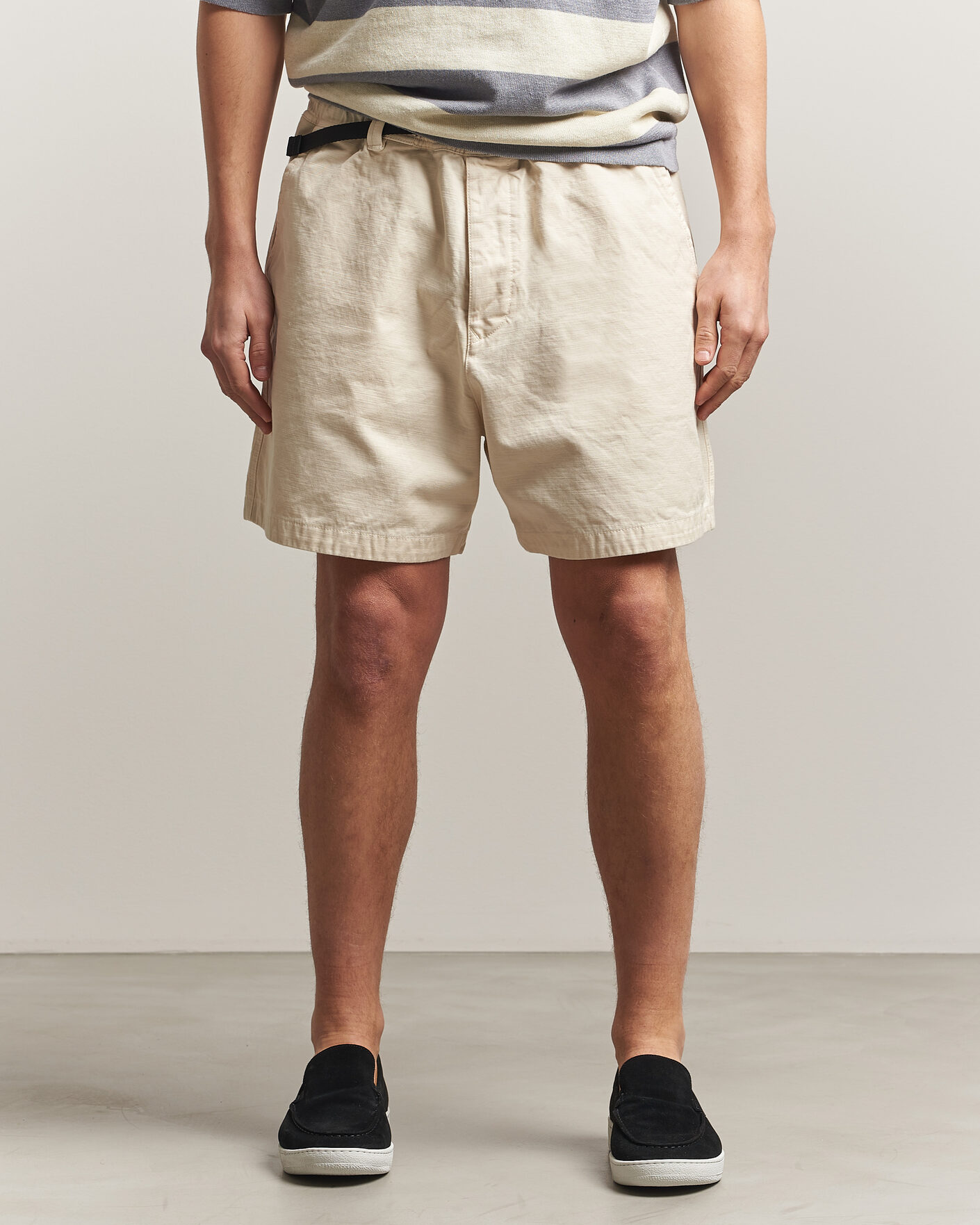Hombres | Pantalones cortos | Stone Island | Marina Organic Slub Cotton Shorts Ivory