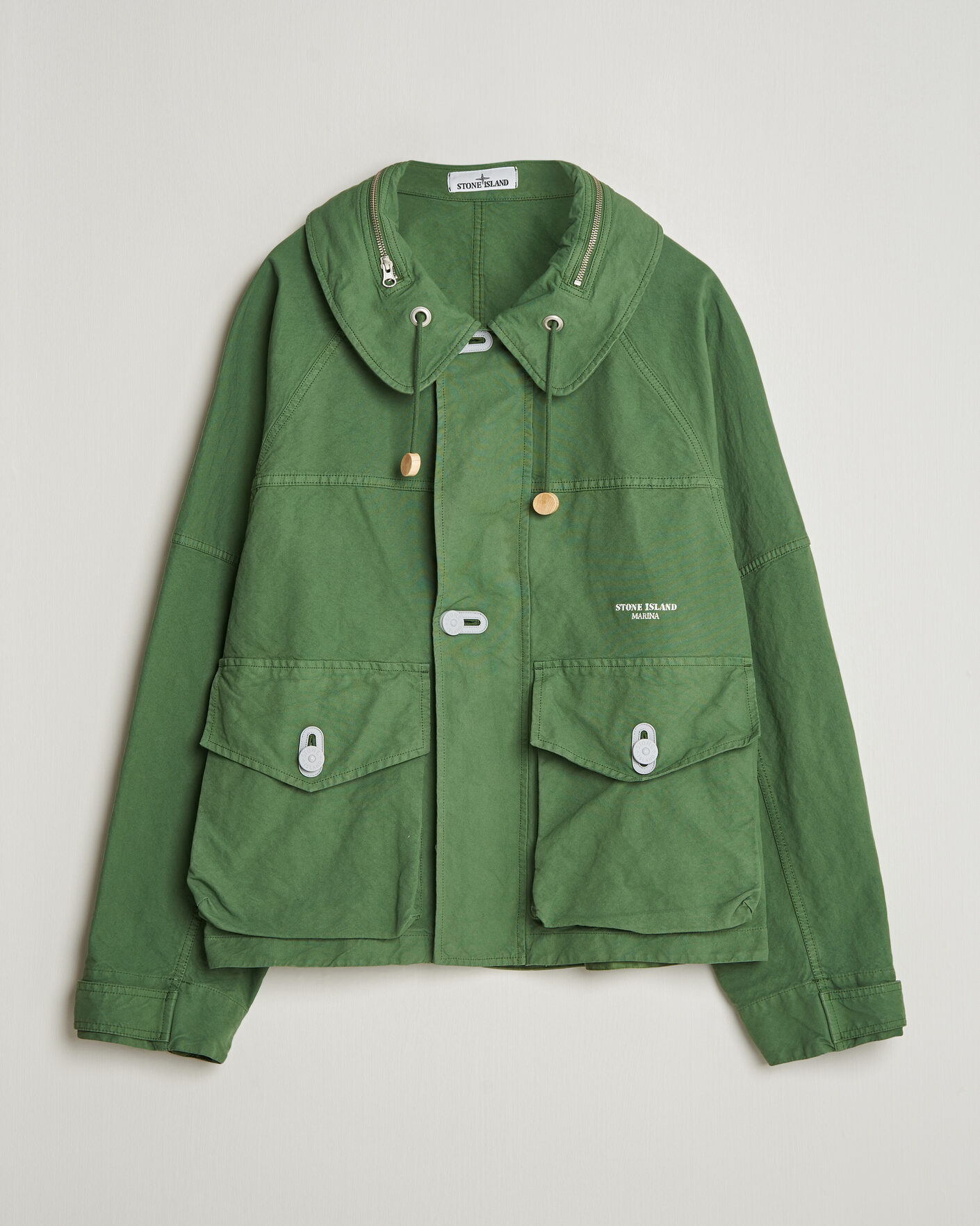 Hombres | Abrigos y chaquetas | Stone Island | Marina Panama Weave Coach Jacket Quartz Green