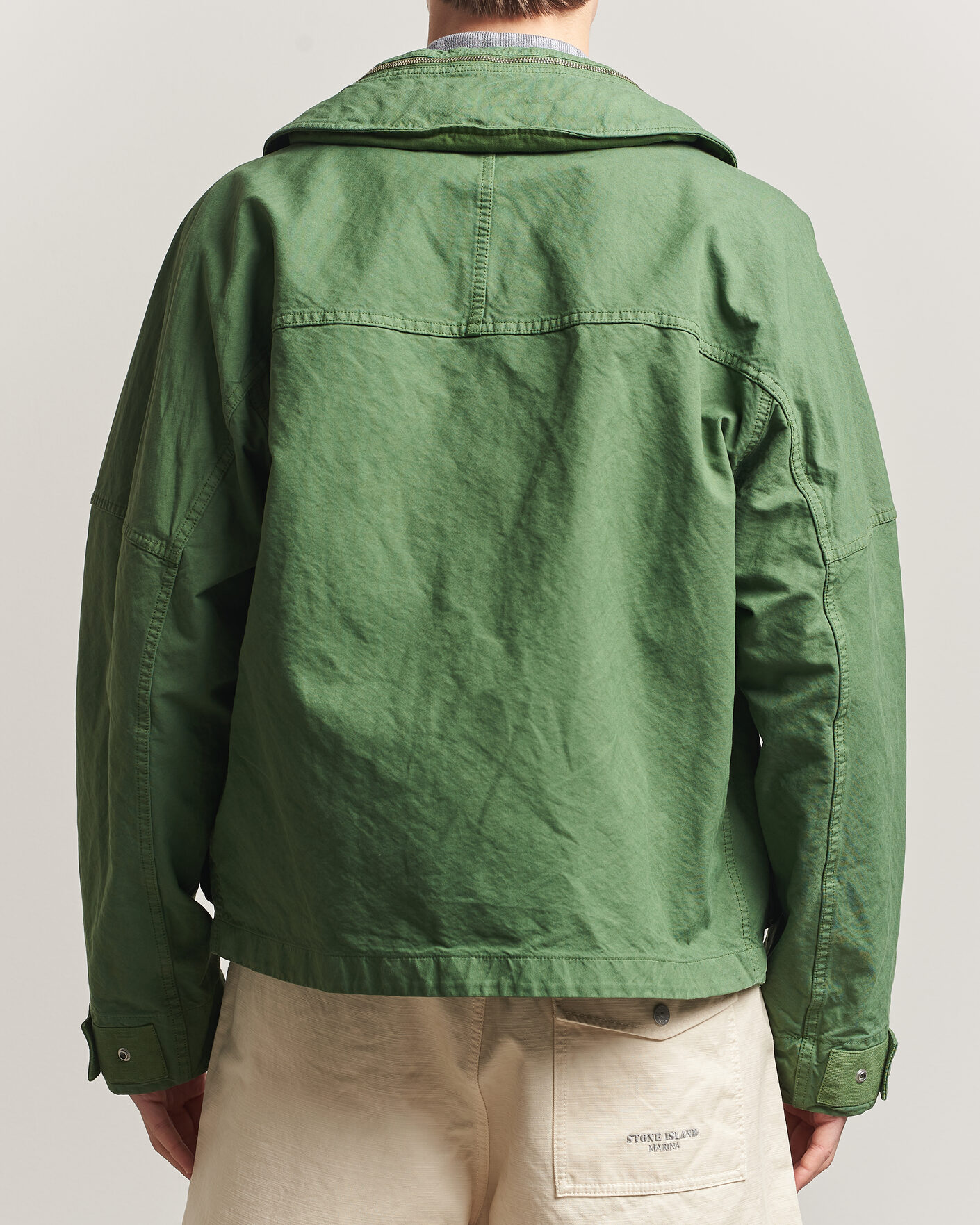 Hombres | Abrigos y chaquetas | Stone Island | Marina Panama Weave Coach Jacket Quartz Green