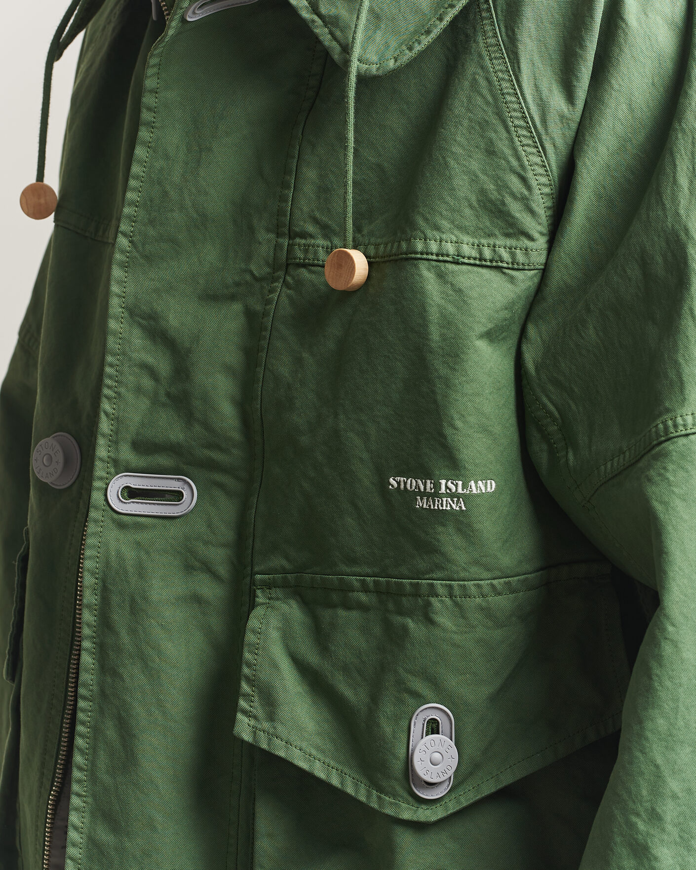 Hombres | Abrigos y chaquetas | Stone Island | Marina Panama Weave Coach Jacket Quartz Green