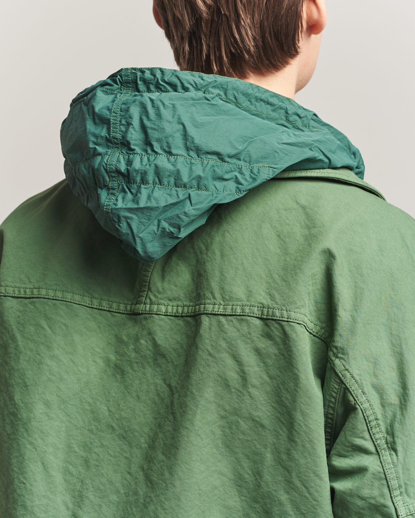 Hombres | Abrigos y chaquetas | Stone Island | Marina Panama Weave Coach Jacket Quartz Green