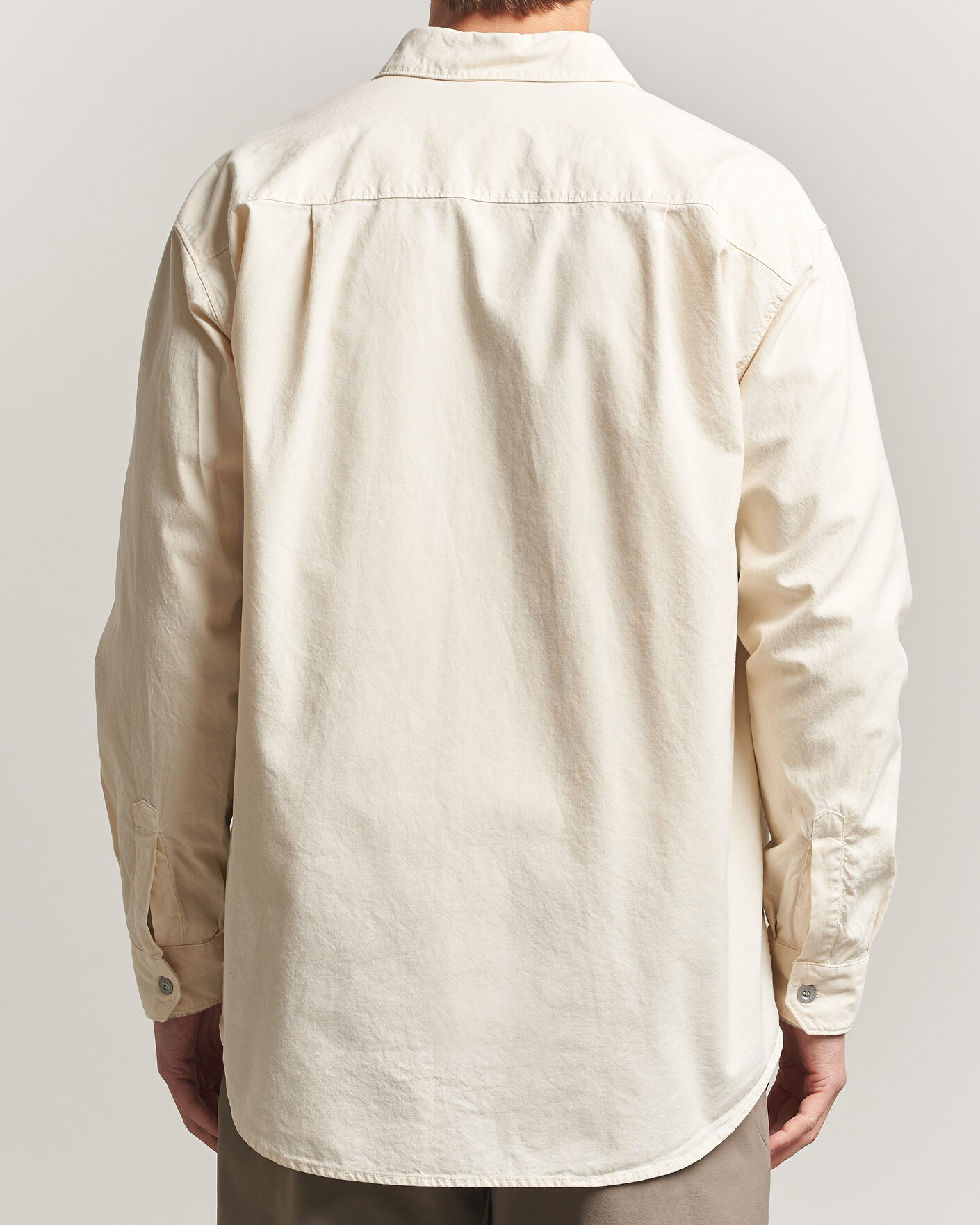 Hombres | Camisas | Stone Island | Marina Cotton Panama Weave Overshirt Ivory