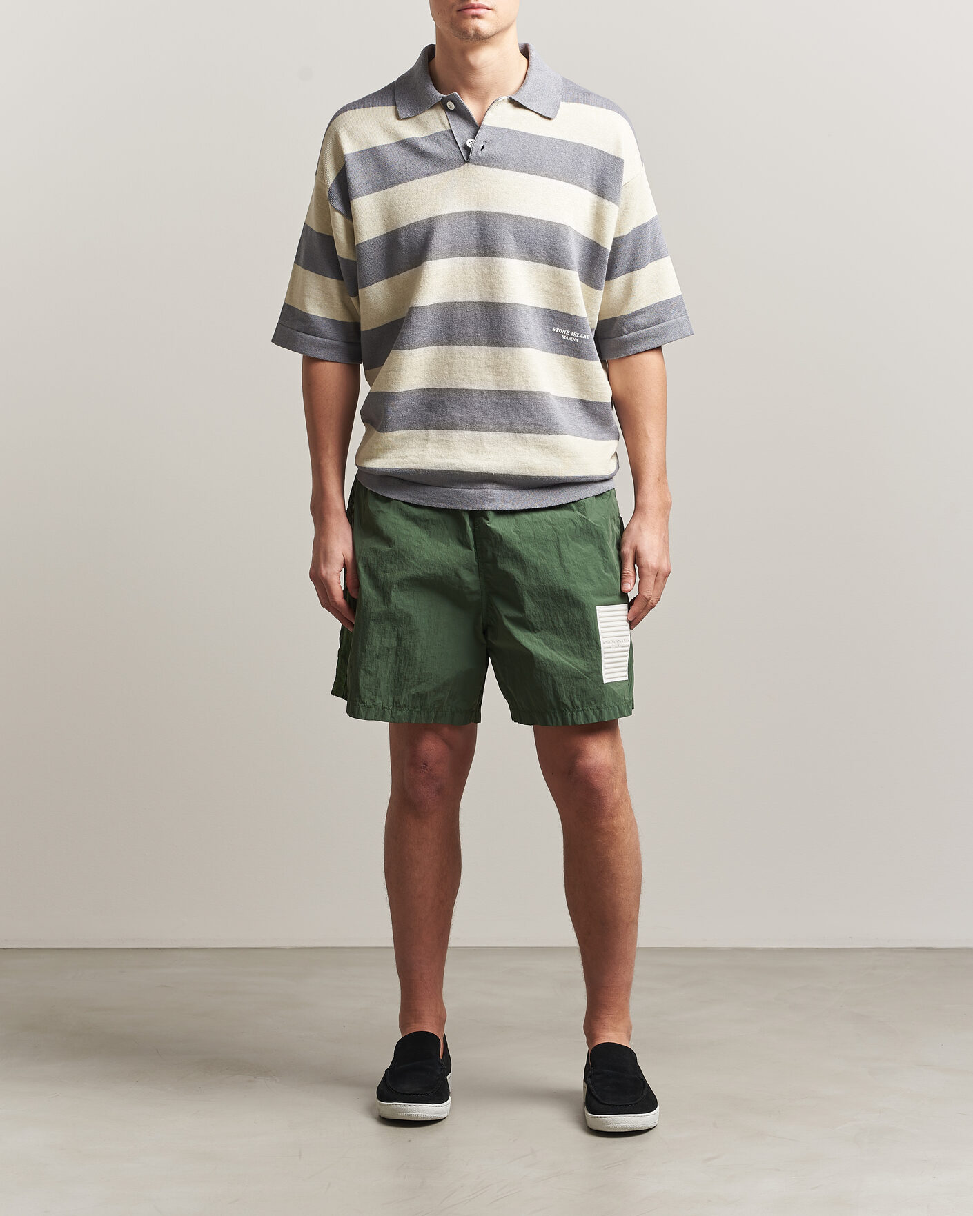 Hombres | Bañadores | Stone Island | Marina Micro Brushed Nylon-TC Swimshorts Quartz Green