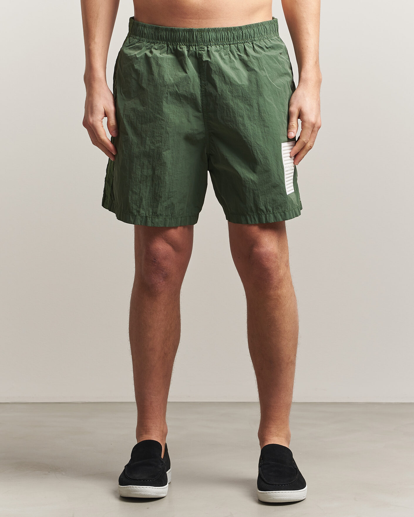 Hombres | Bañadores | Stone Island | Marina Micro Brushed Nylon-TC Swimshorts Quartz Green